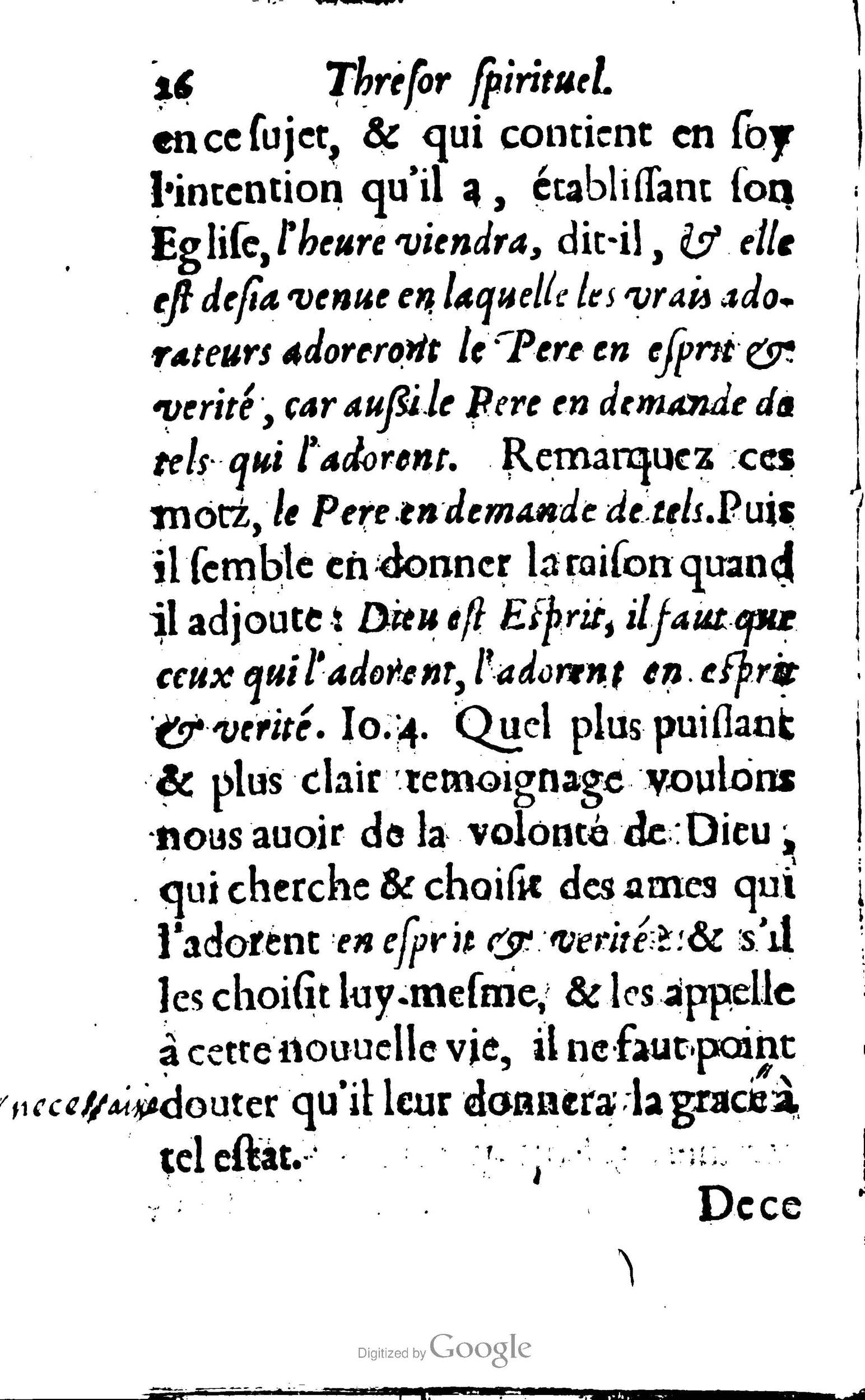 1633 - François Waudré - Trésor spirituel contenant les excellences du christianisme - BM Lyon