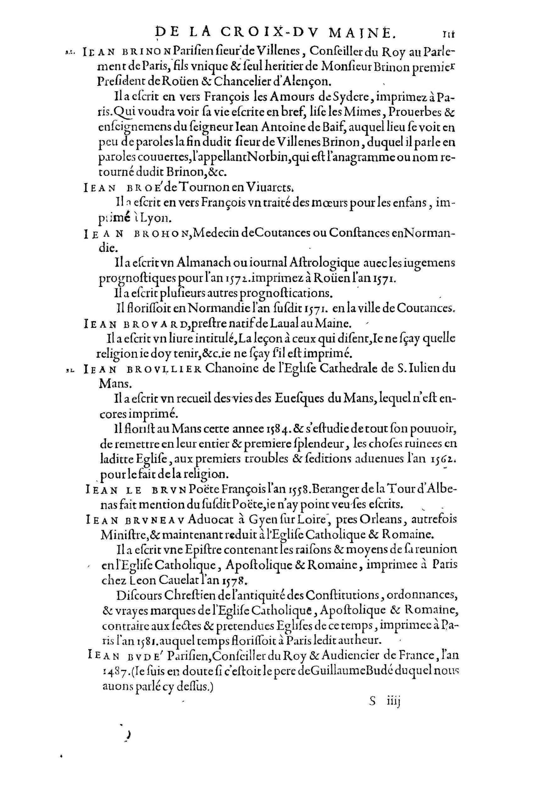 1584 - Abel L&#039;Angelier - Bibliothèques françaises - BnF