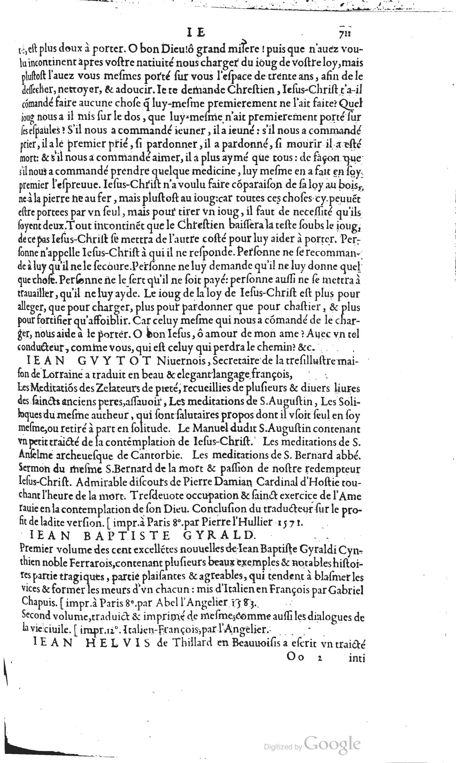 1585 - Barthélemy Honorat - Bibliothèques françaises - BSB Munich