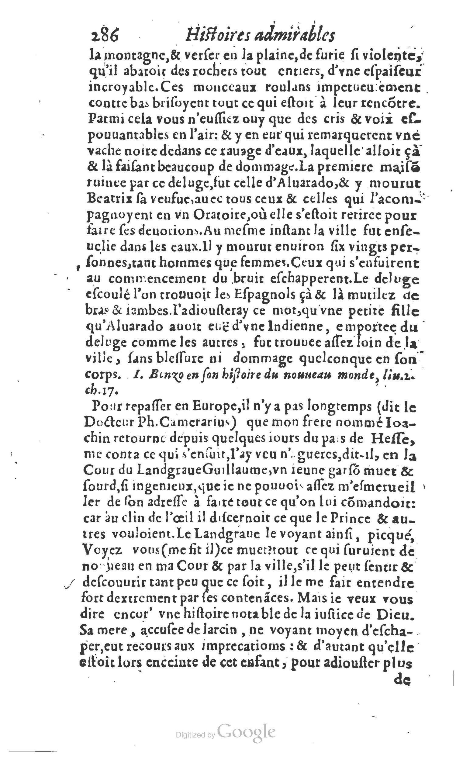 1610 - Paul Marceau - Trésor d’histoires admirables et mémorables - Princeton