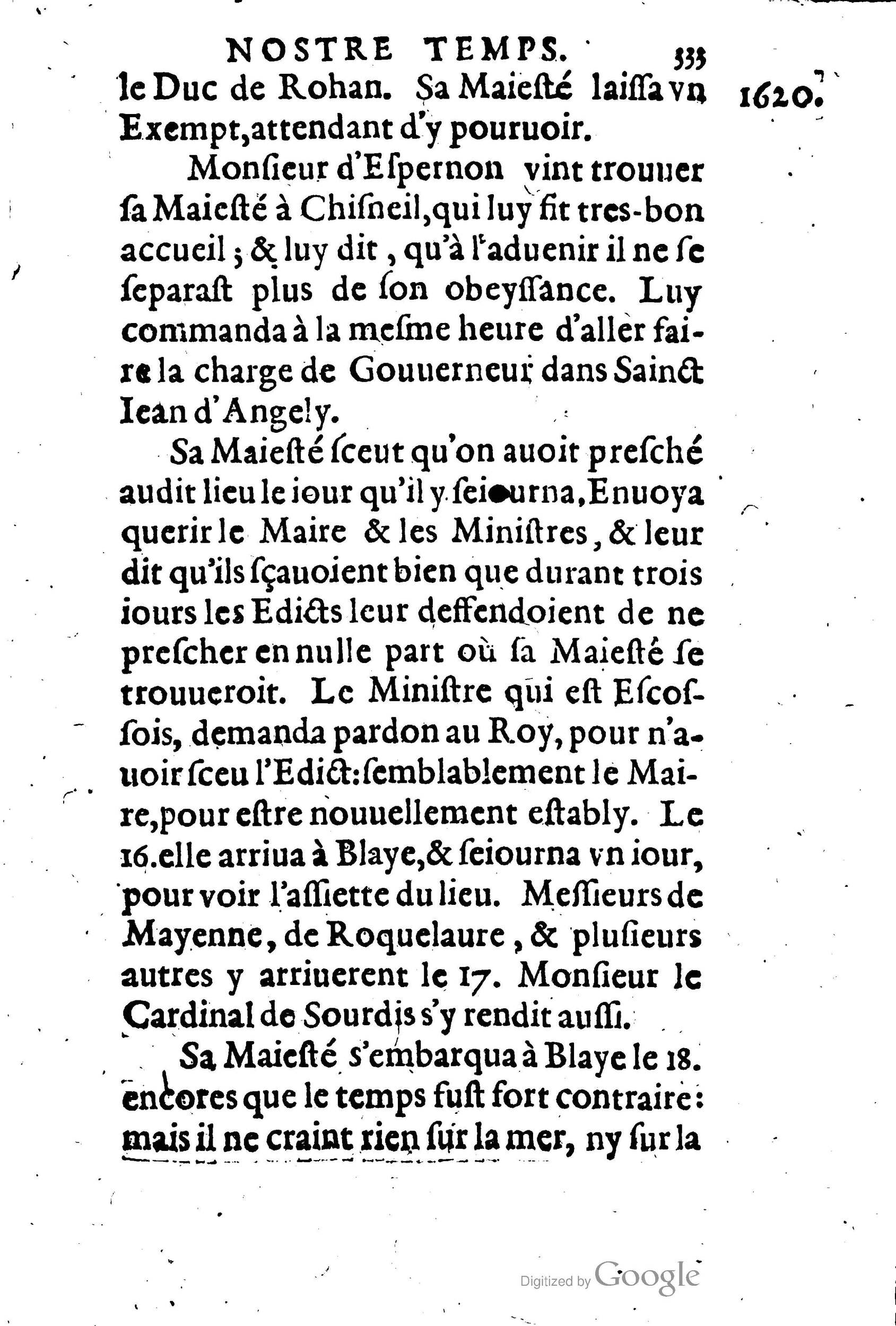 1623 - Joseph Bouillerot - Trésor de l’histoire générale de notre temps - BM Lyon