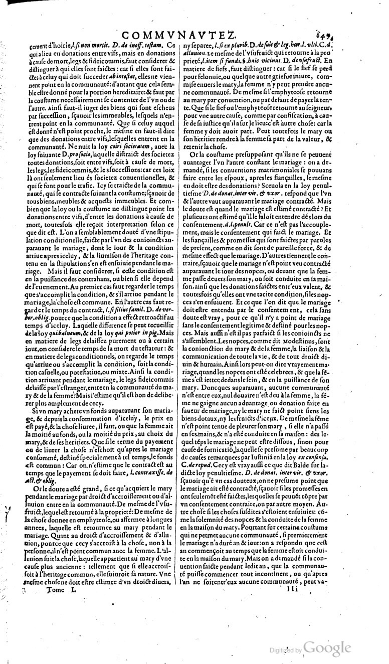 1629 - Veuve Nicolas Buon - Trésor du droit français (29620 T. 1) - BM Lyon