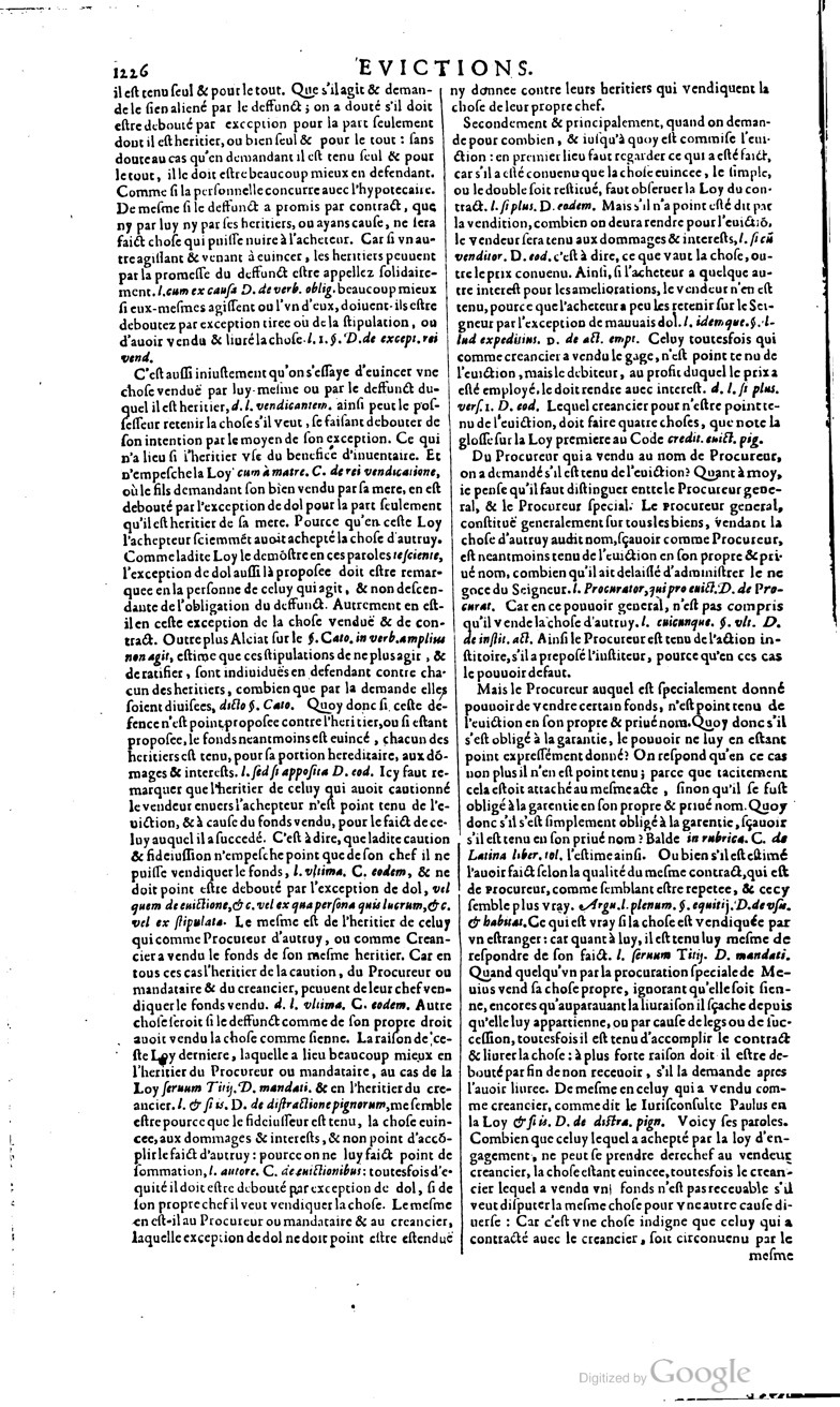 1629 - Veuve Nicolas Buon - Trésor du droit français (21754 T. 1) - BM Lyon