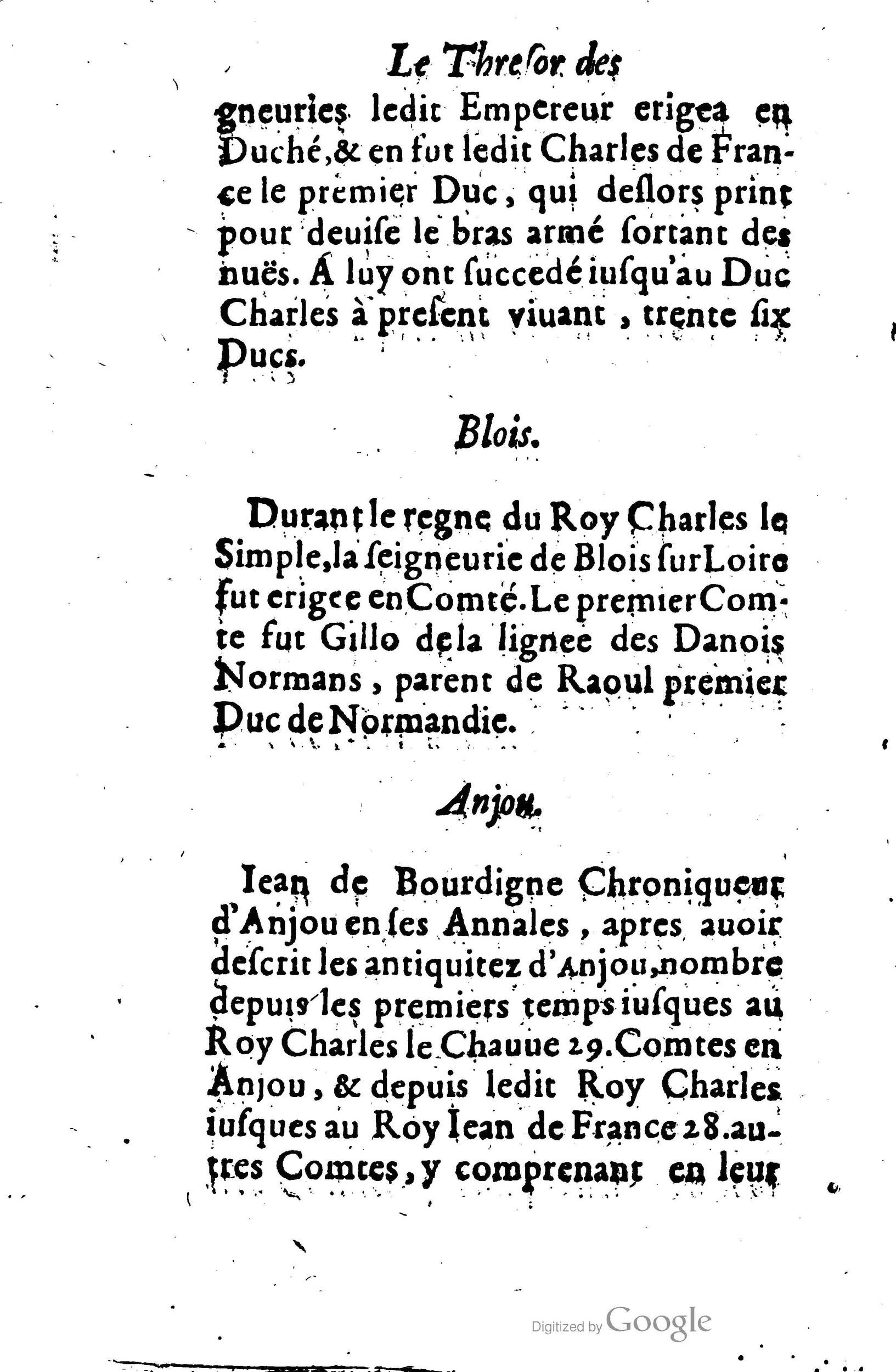 1619 - Jean Corrozet - Trésor des histoires de France - BSB Munich