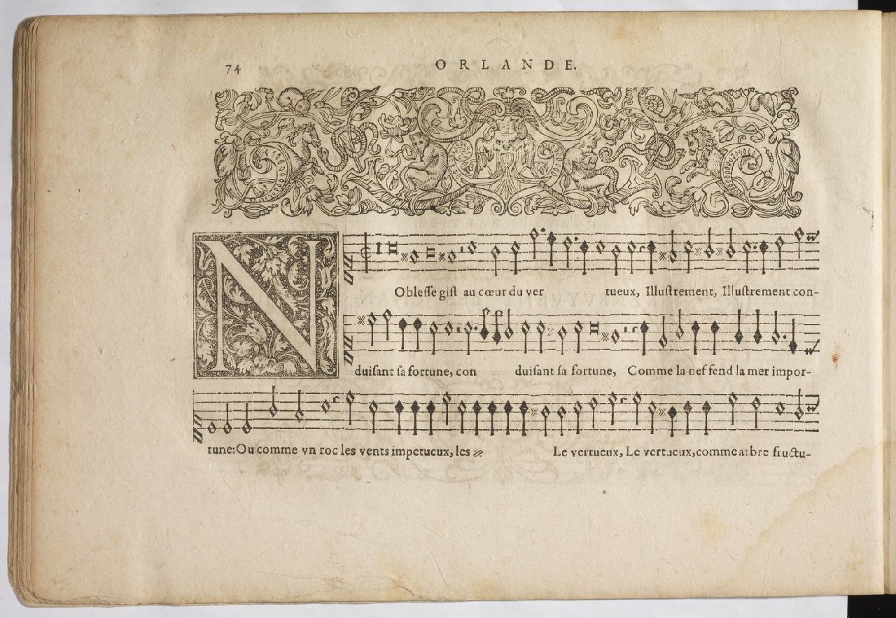 1594 - Paul Marceau - Trésor de musique d&#039;Orlande de Lassus, Superius, Bassus, Tenor, Quinta pars - BnF