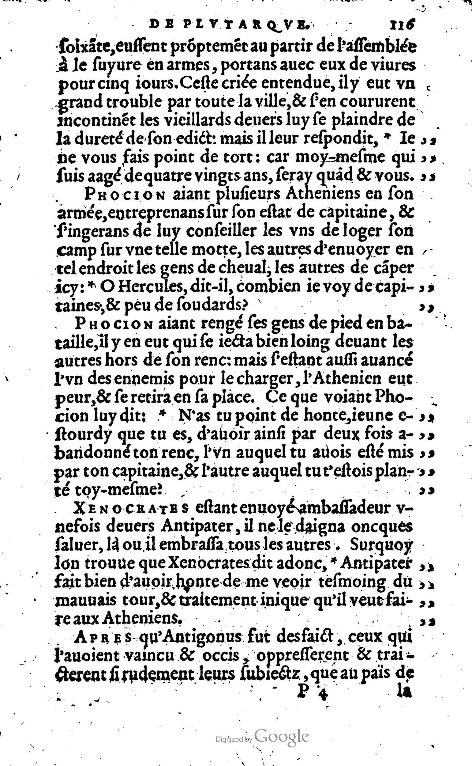 1568 - Willem Silvius - Trésor des vies de Plutarque - Anvers Plantin-Moretus