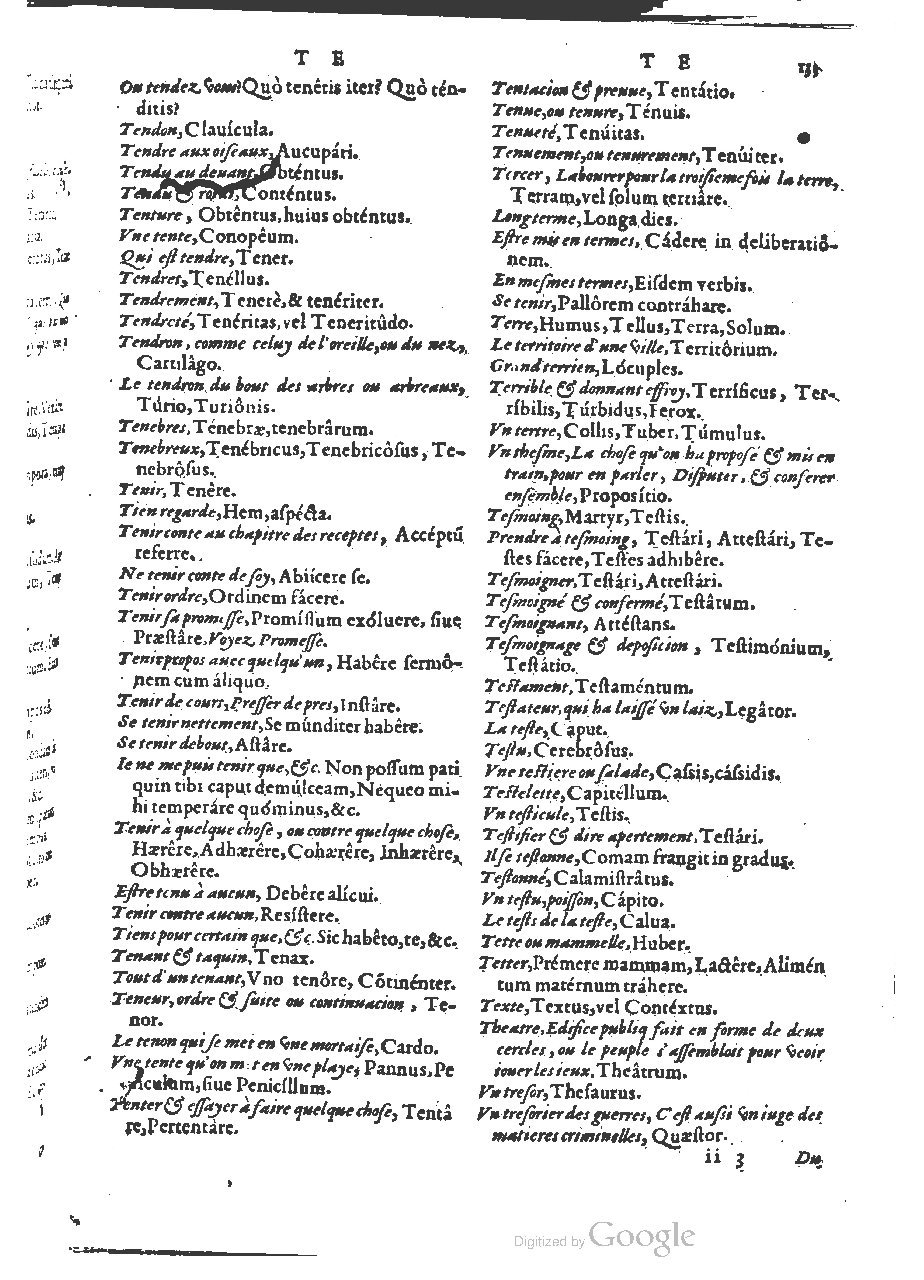 1564 - Henri Hylaire et Louis Cloquemin - Trésor des mots et traits français - BSB Munich
