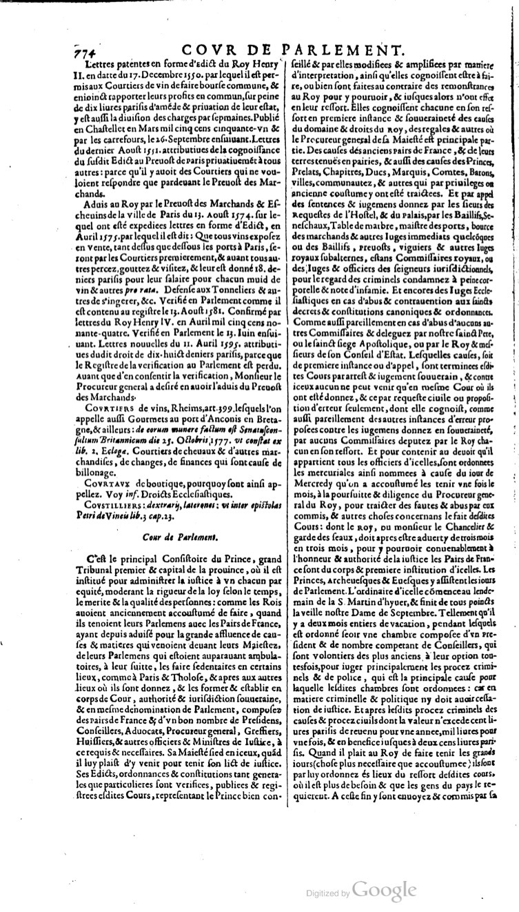 1629 - Veuve Nicolas Buon - Trésor du droit français (21754 T. 1) - BM Lyon