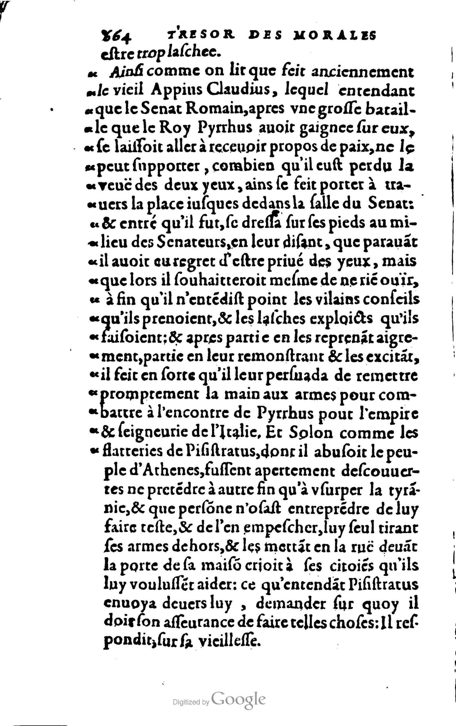 1578 - Jean Poupy - Trésor des morales de Plutarque - BSB Munich