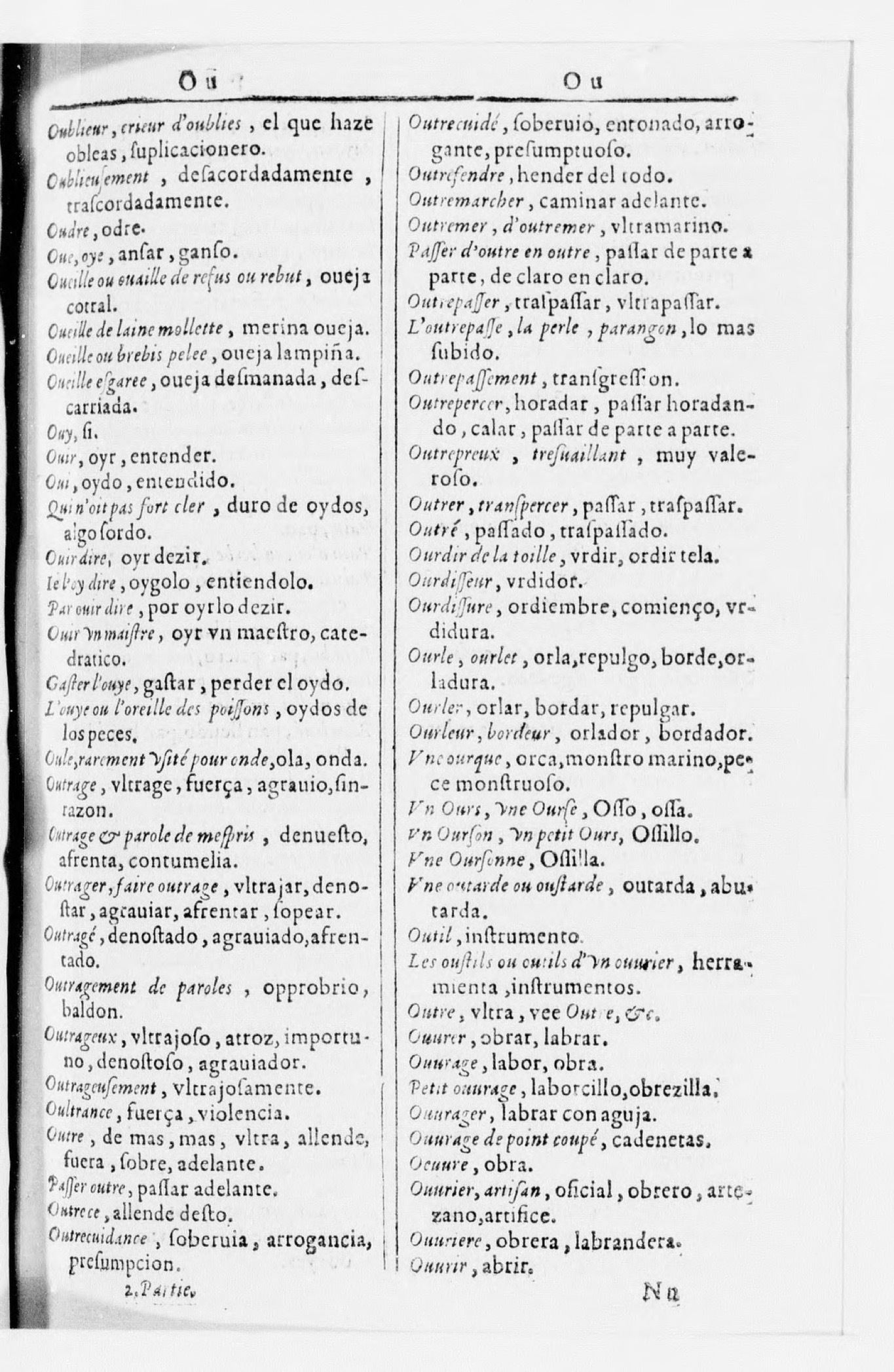 1616 - Veuve Marc Orry - Trésor des deux langues espagnole et française (Seconde partie) - BnF 1616 - Veuve Marc Orry - Trésor des deux langues espagnole et française (Seconde partie) - BnF
