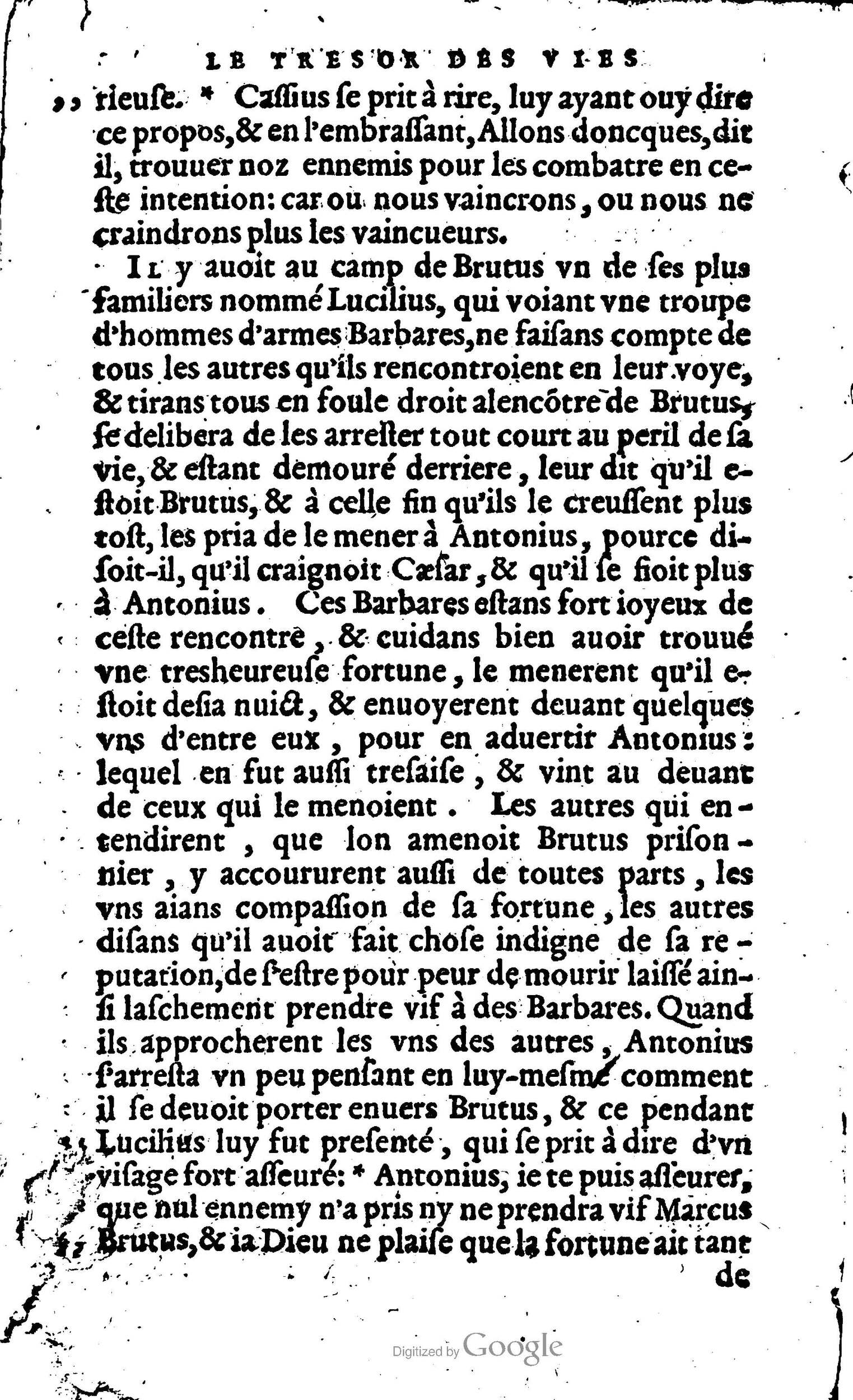 1568 - Willem Silvius - Trésor des vies de Plutarque - Anvers Plantin-Moretus 1568 - Willem Silvius - Trésor des vies de Plutarque - Anvers Plantin-Moretus