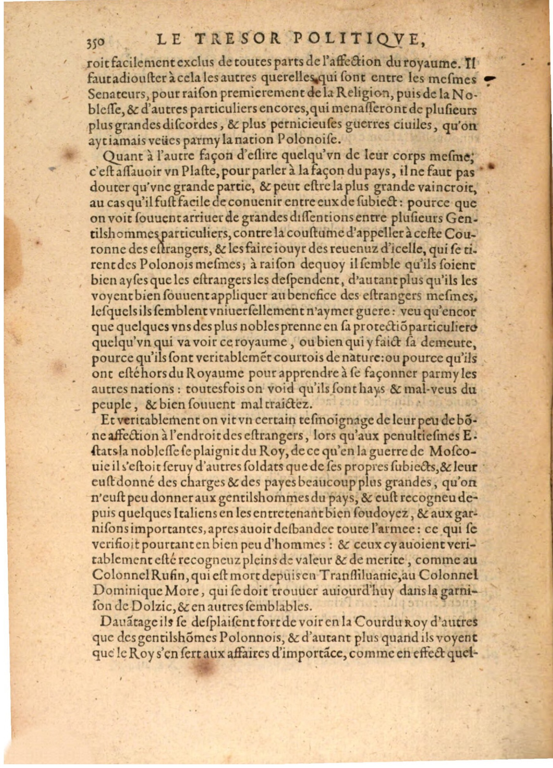 1608 - Nicolas Du Fossé - Trésor politique - BSB Munich