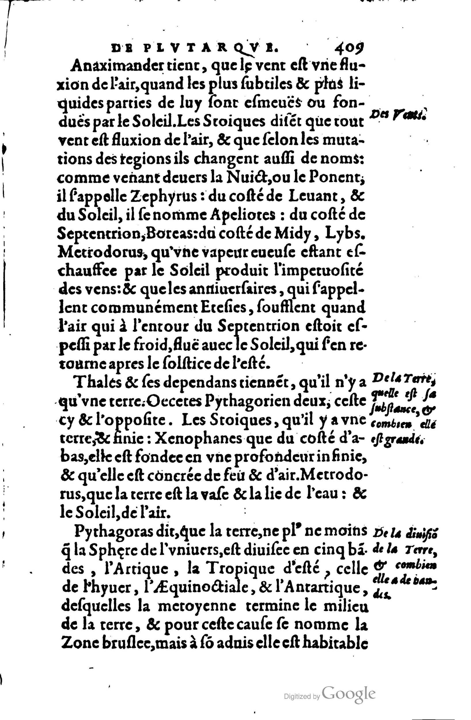 1578 - Jean Poupy - Trésor des morales de Plutarque - BSB Munich