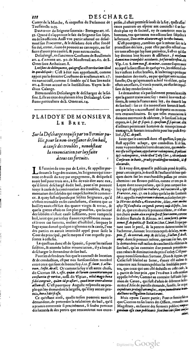 1629 - Veuve Nicolas Buon - Trésor du droit français (29620 T. 1) - BM Lyon