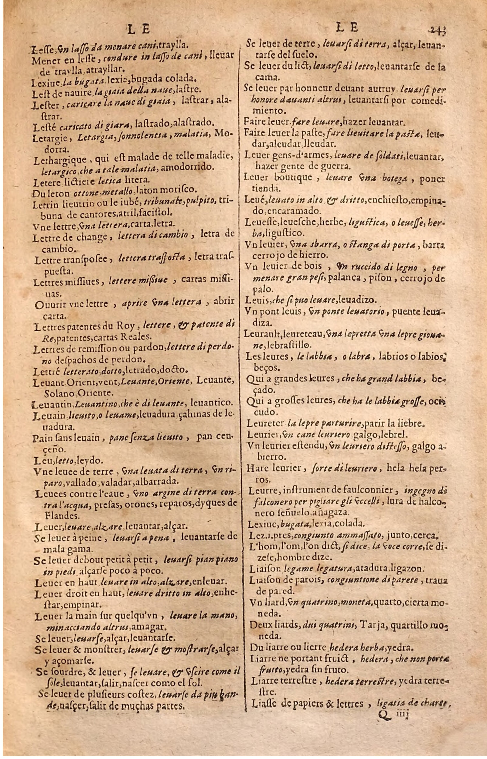 1627 - Jacques Crespin - Trésor des trois langues (Seconde partie) - Regensburg