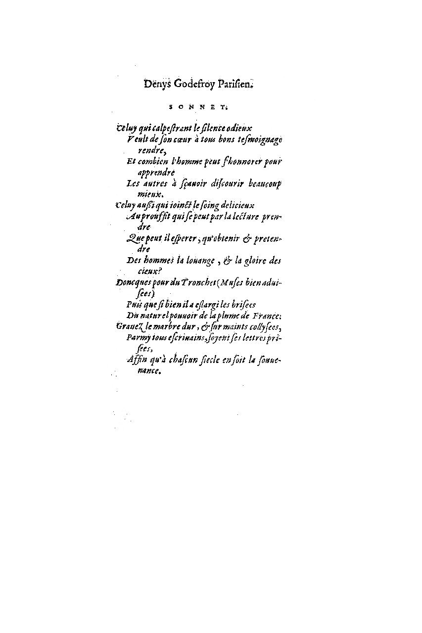 1572 - Nicolas Du Chemin - Finances et Trésor de la plume française - BM Lyon