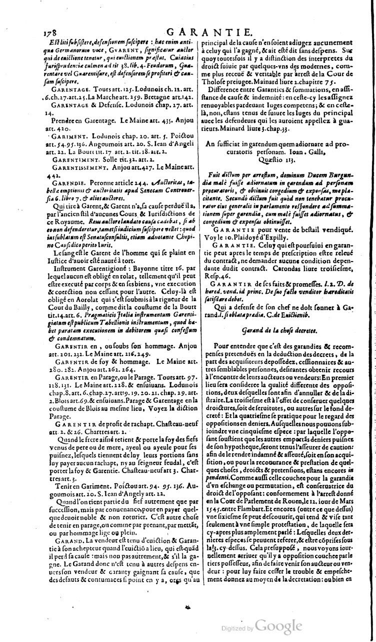 1629 - Veuve Nicolas Buon - Trésor du droit français (29620 T. 2) - BM Lyon