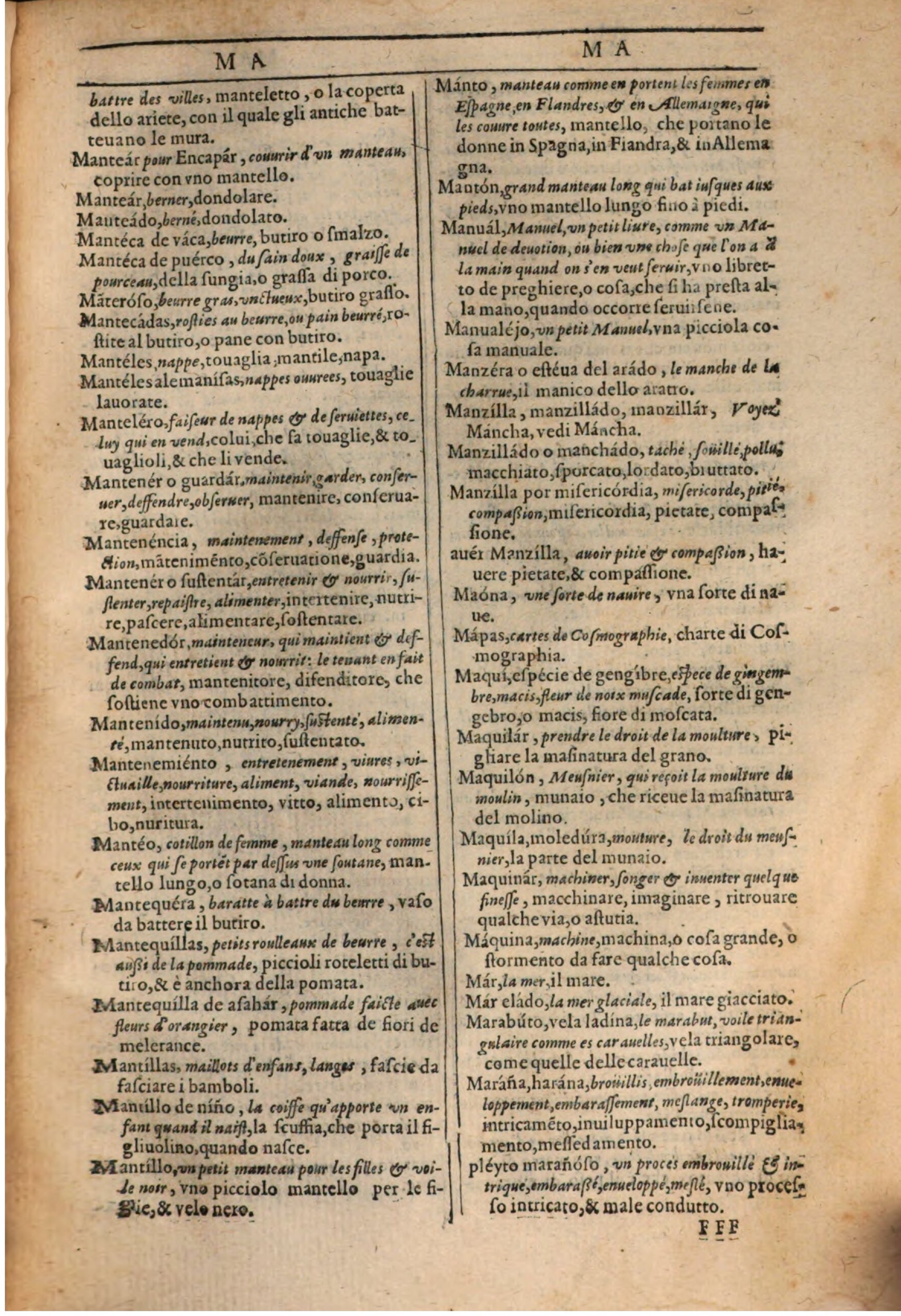 1609 - Philippe Albert et Alexandre Pernet - Trésor des trois langues française, italienne et espagnole (Première partie) - BSB Munich 1609 - Philippe Albert et Alexandre Pernet - Trésor des trois langues française, italienne et espagnole (Première partie) - BSB Munich