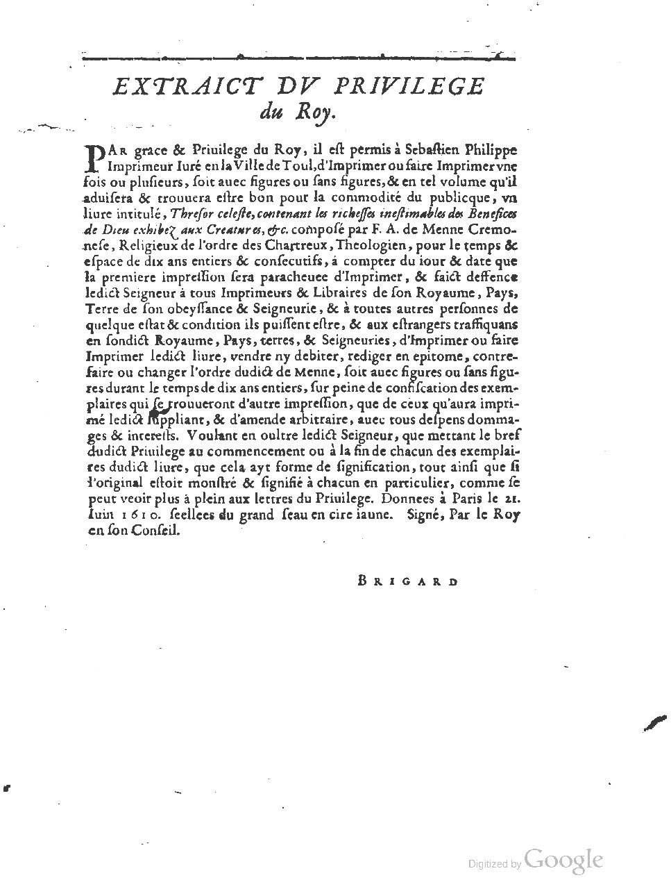 1611 - Sébastien Philippe - Trésor céleste - BSB Munich