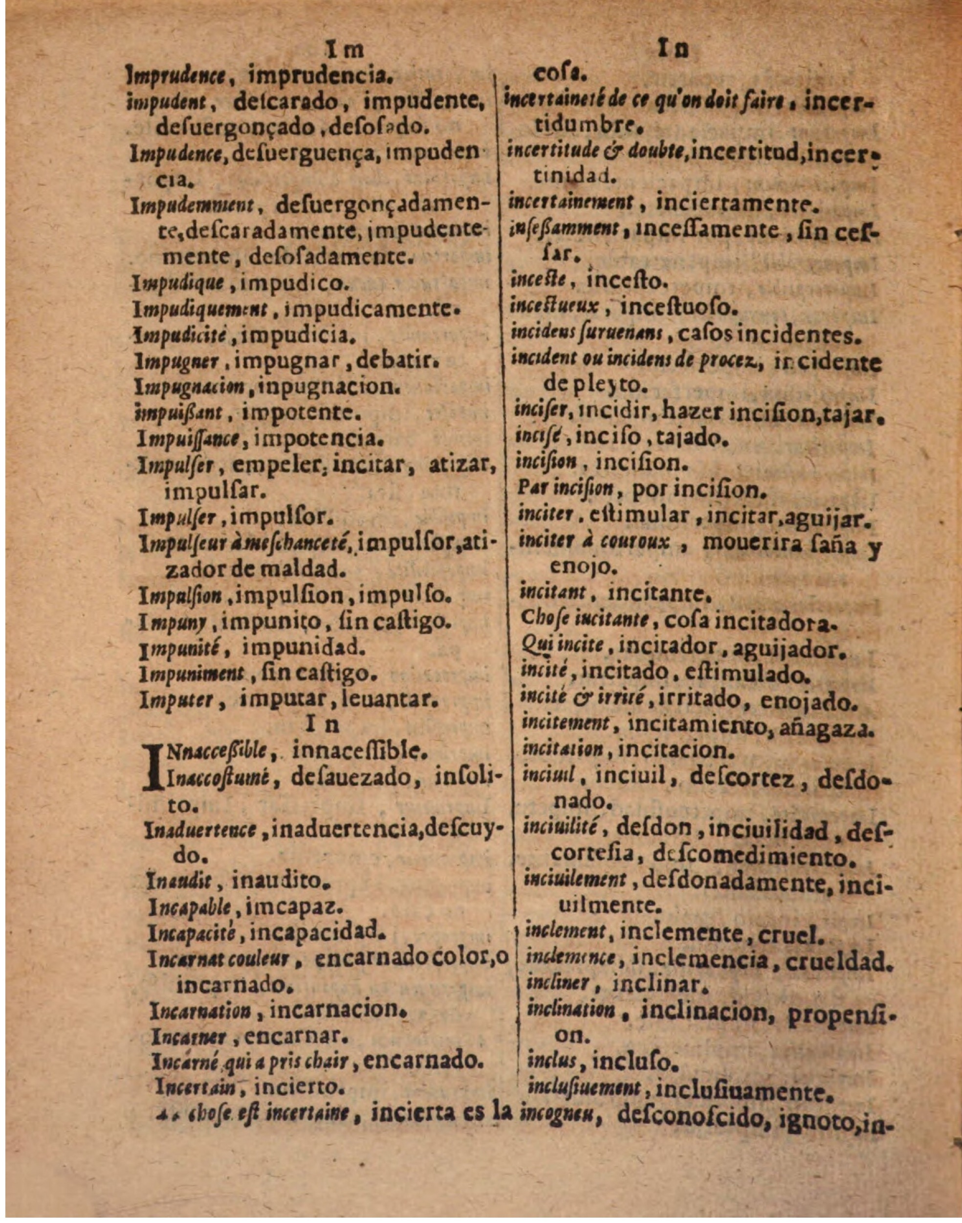 1624 - Hubert Antoine - Trésor des deux langues espagnole et française (Seconde partie) - BSB Munich