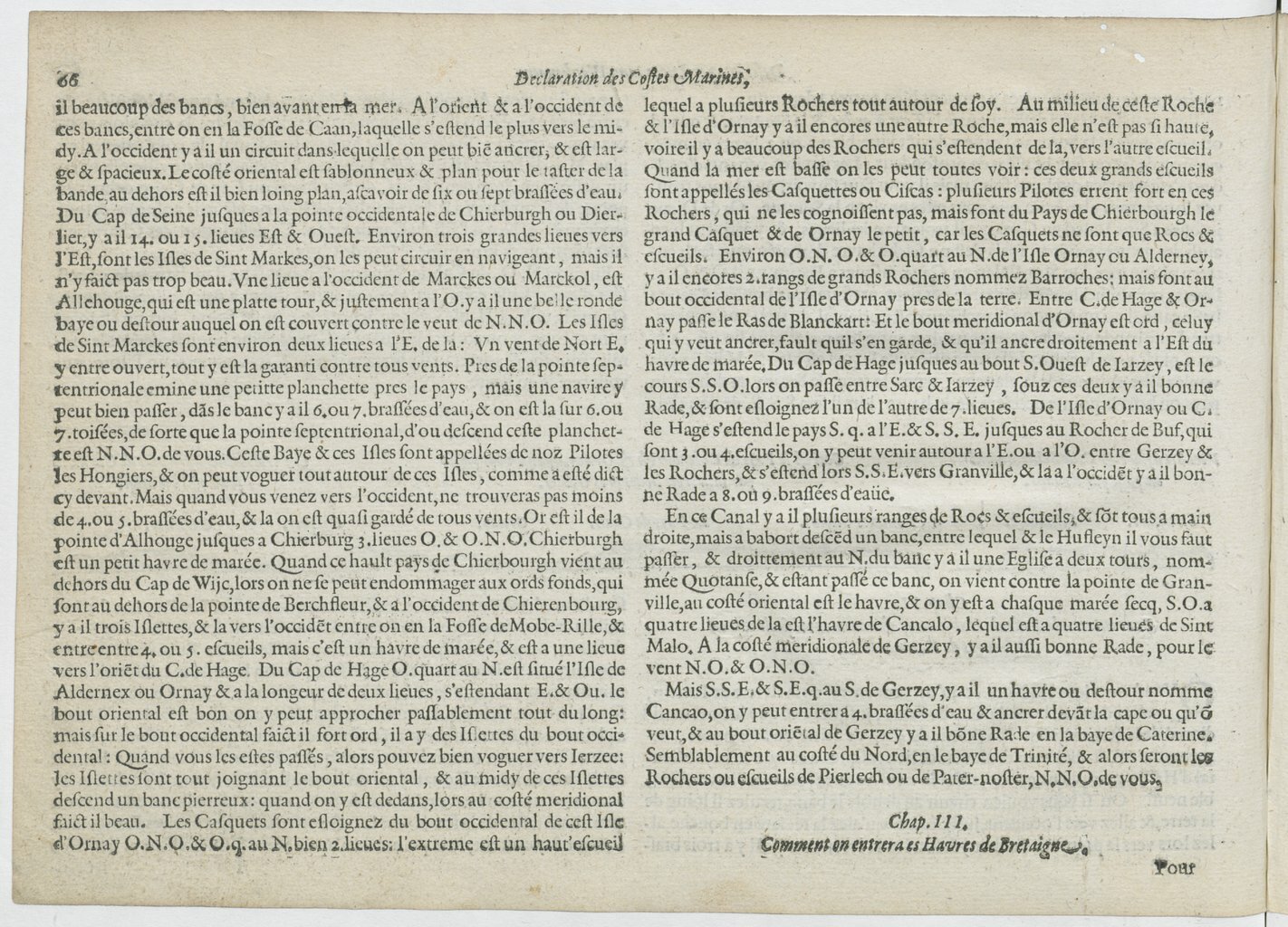 1601 - Bonaventure d’Aseville - Trésorerie ou cabinet de route marinesque - BnF