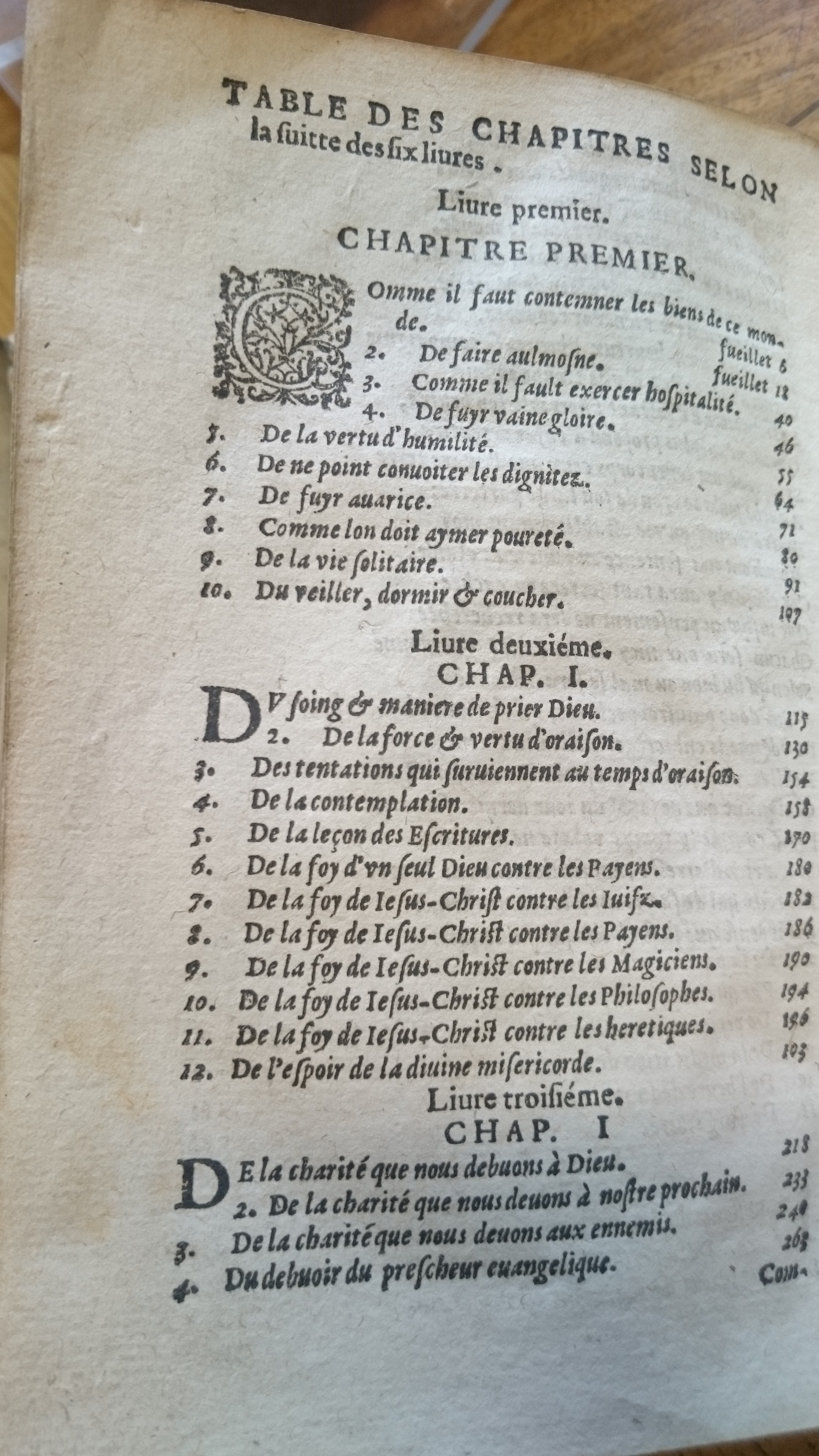 1596 - Jean Bogart - Trésor des faits et dits mémorables des hommes saints et illustres - Douai Quincy