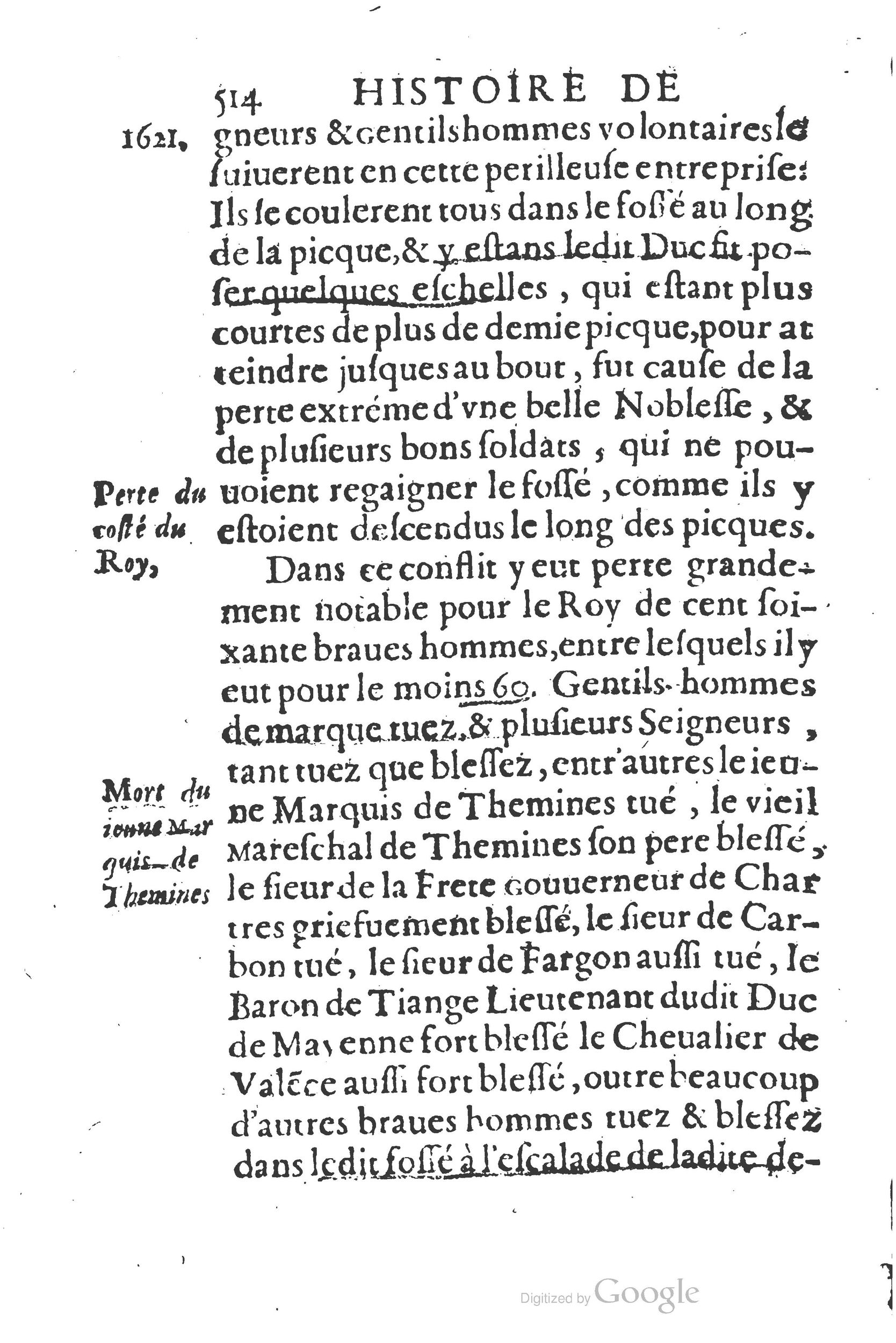1626 - Joseph Bouillerot - Trésor de l’histoire générale de notre temps - BSB Munich
