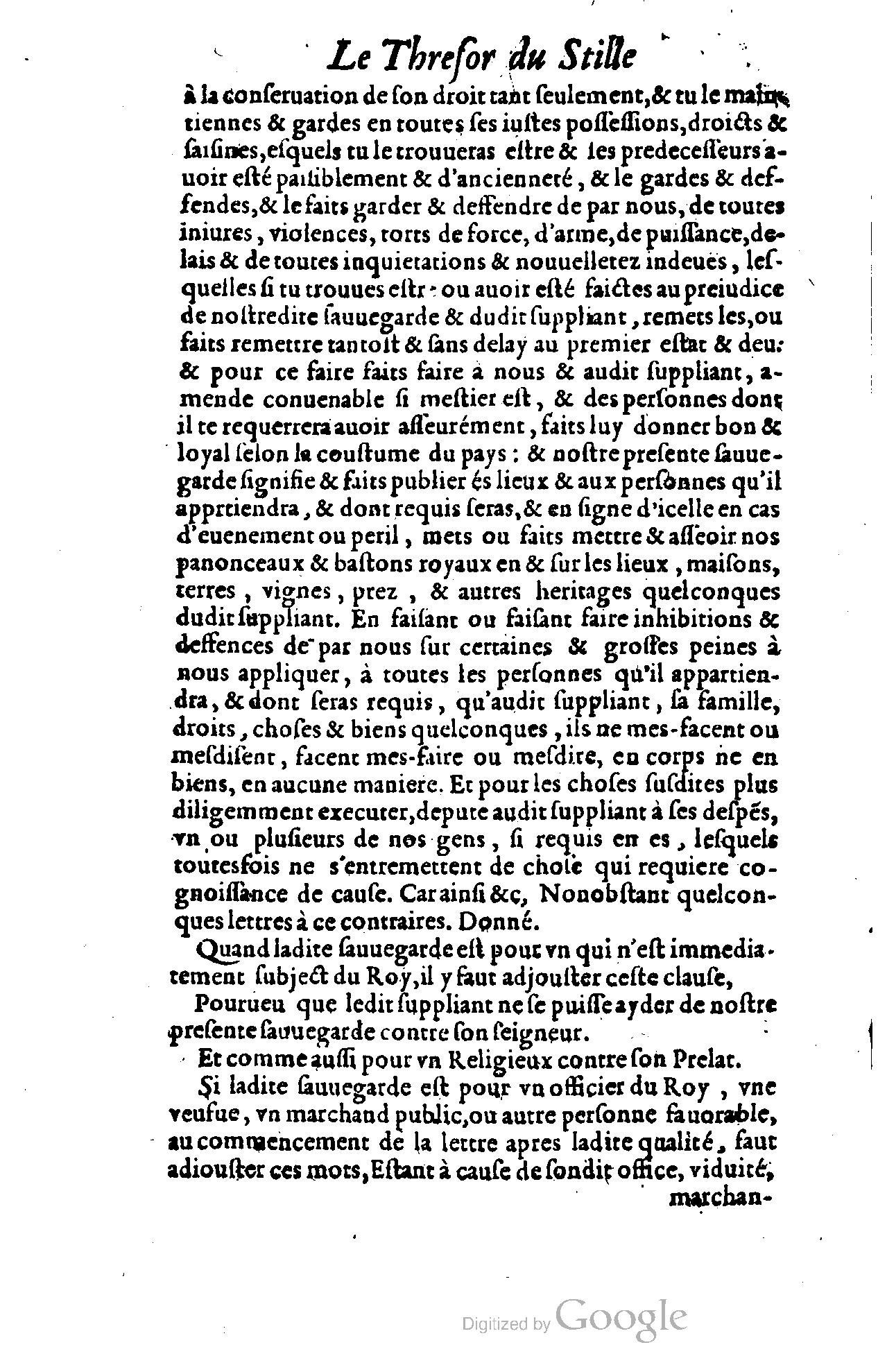 1614 - Jean Richer - Trésor du nouveau style et protocole de la chancellerie de France - BSB Munich