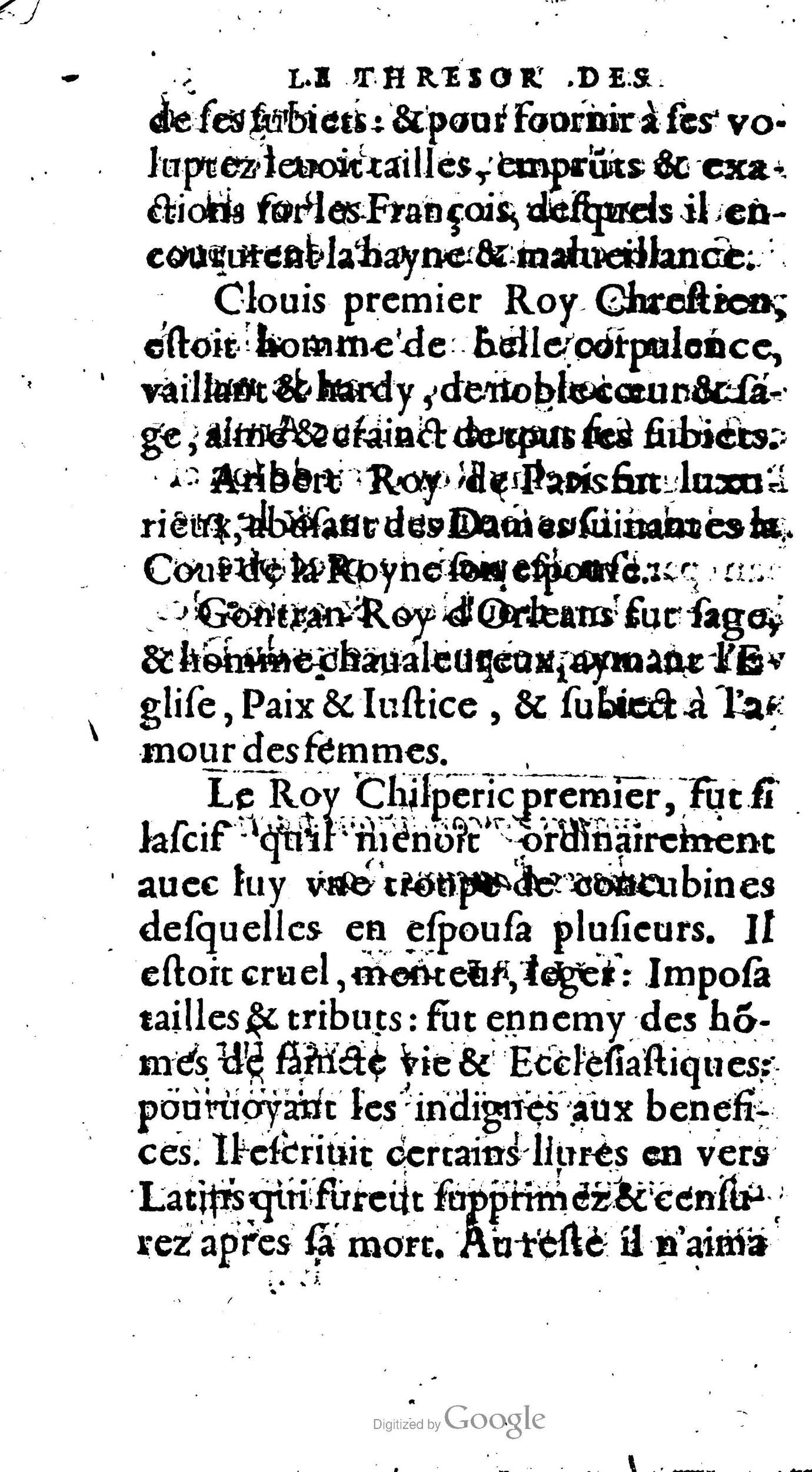 1604 - Galiot Corrozet - Trésor des histoires de France - BNC Florence