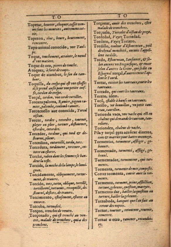 1607 - Marc Orry - Trésor des deux langues espagnole et française (Première et Seconde parties) - ÖNB Wien