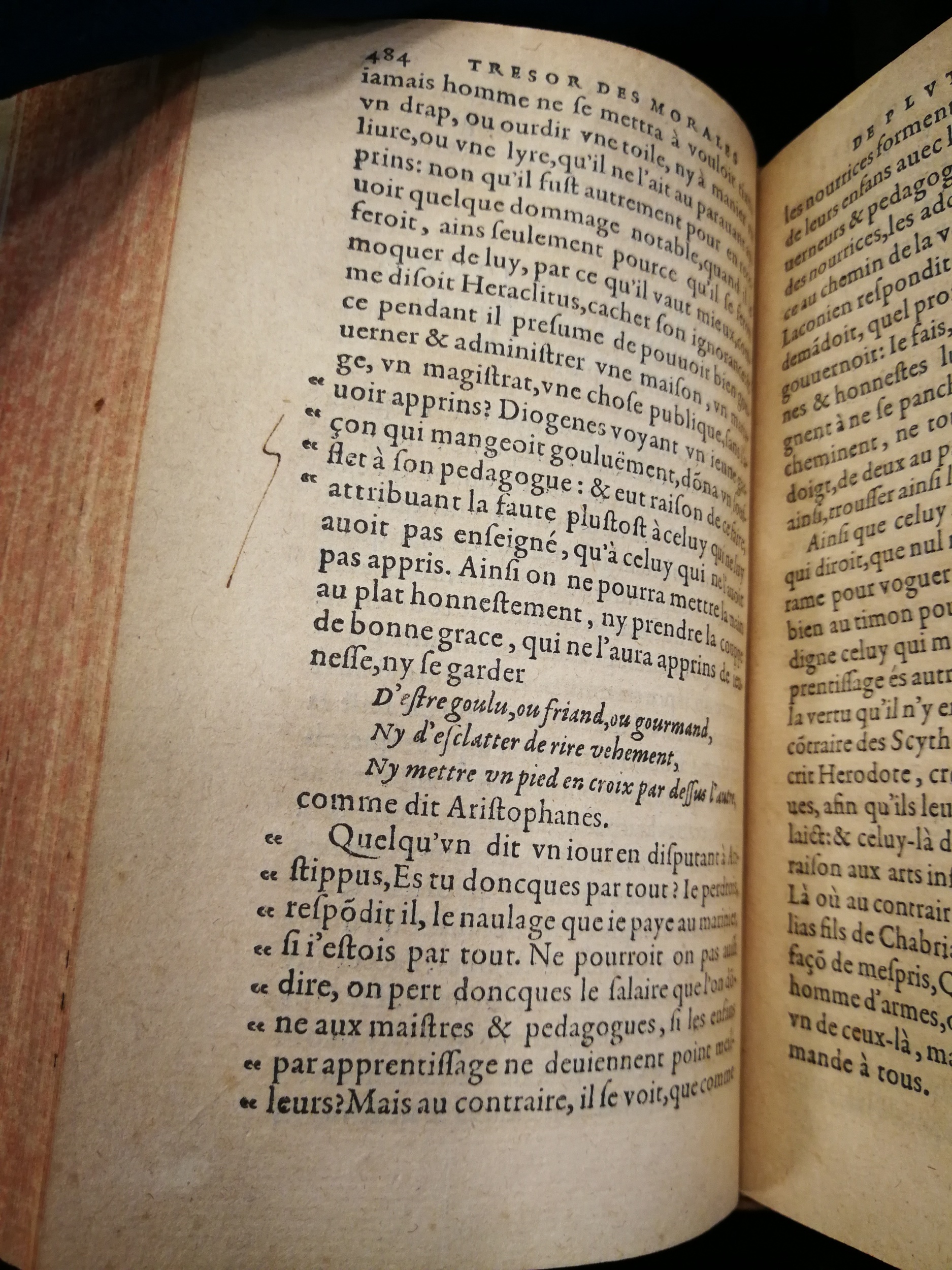 1577 - Jean Poupy - Trésor des morales de Plutarque - Les Méjanes, Aix-en-Provence
