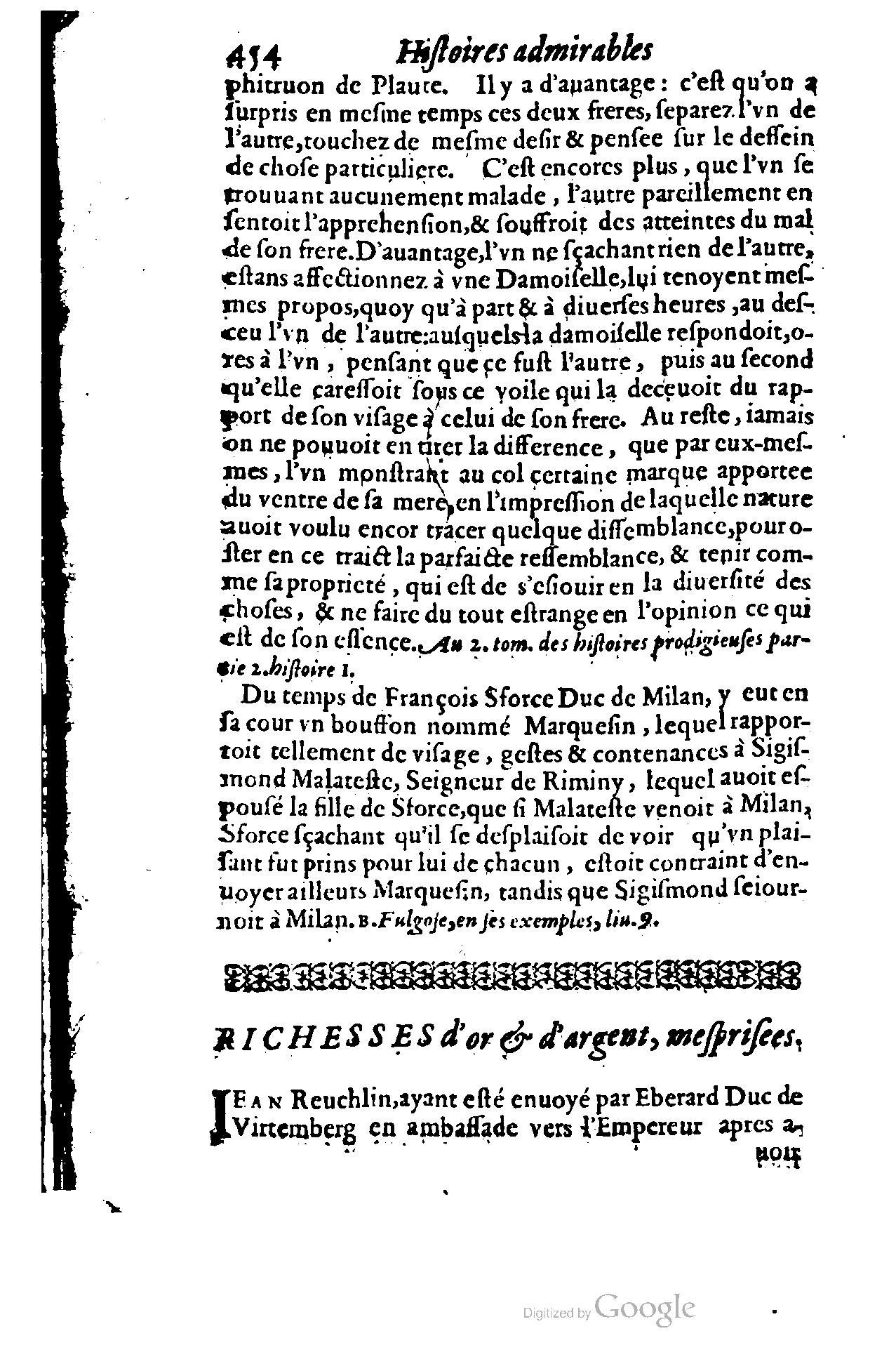 1620 - Samuel Crespin - Trésor d’histoires admirables et mémorables - BCU Lausanne