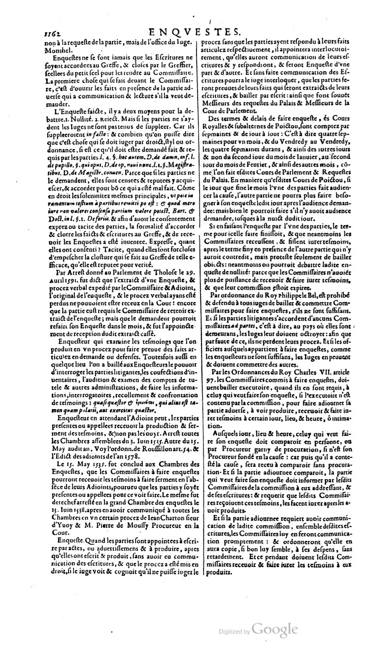 1629 - Veuve Nicolas Buon - Trésor du droit français (21754 T. 1) - BM Lyon