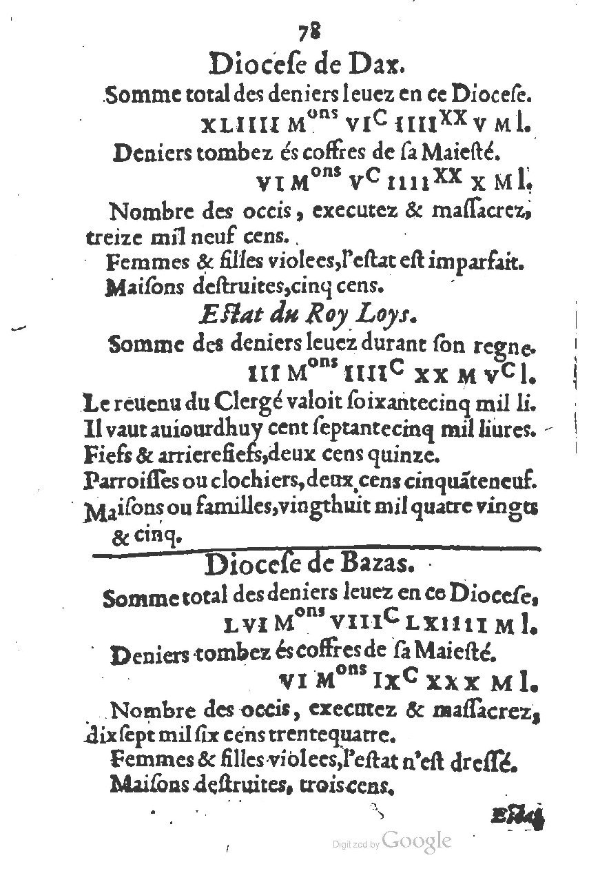 1581 - s.n. - Secret des trésors de France (Livre II) - BSB Munich