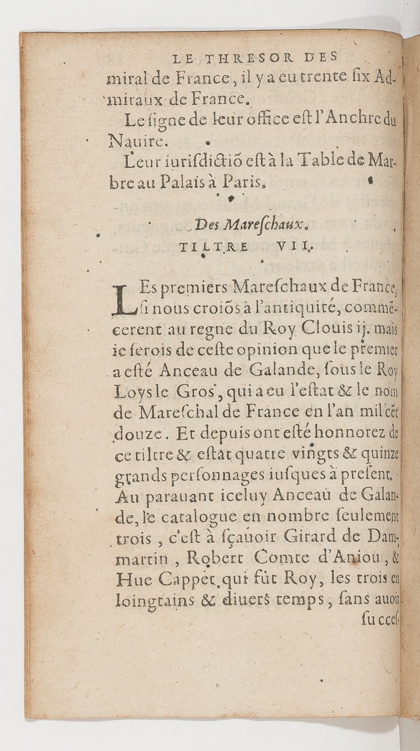 1583 - Galiot Corrozet - Trésor des histoires de France - BnF