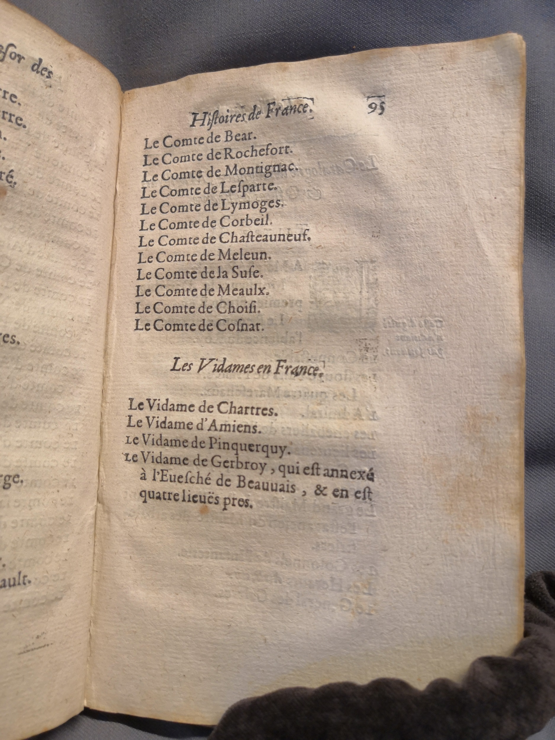 1614 - Jean Corrozet - Trésor des histoires de France - Amsterdam