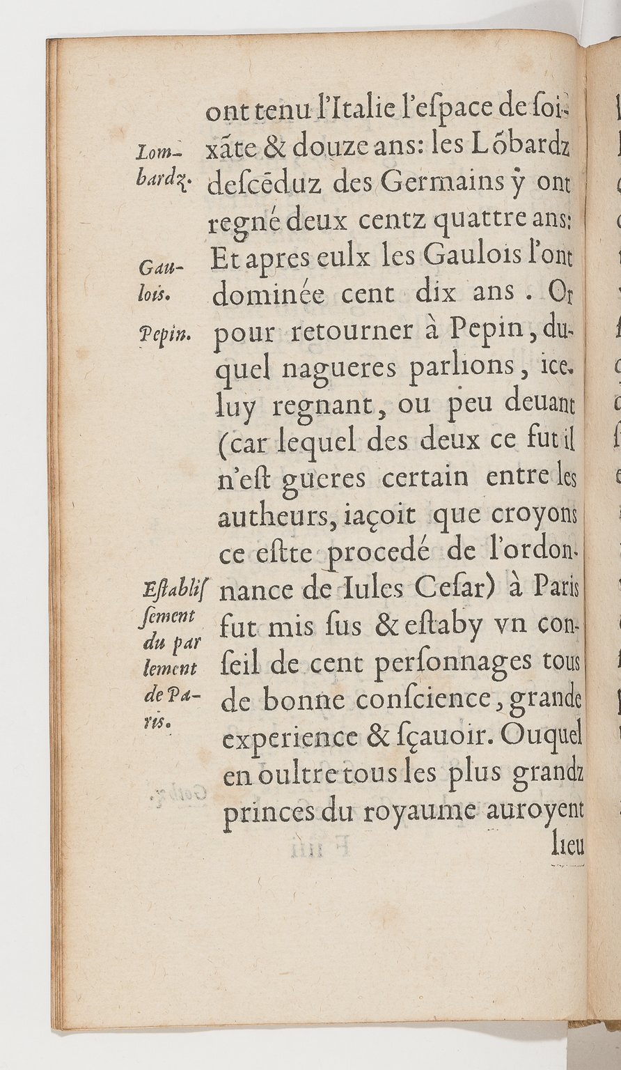 1583 - Galiot Corrozet - Trésor des histoires de France - BnF