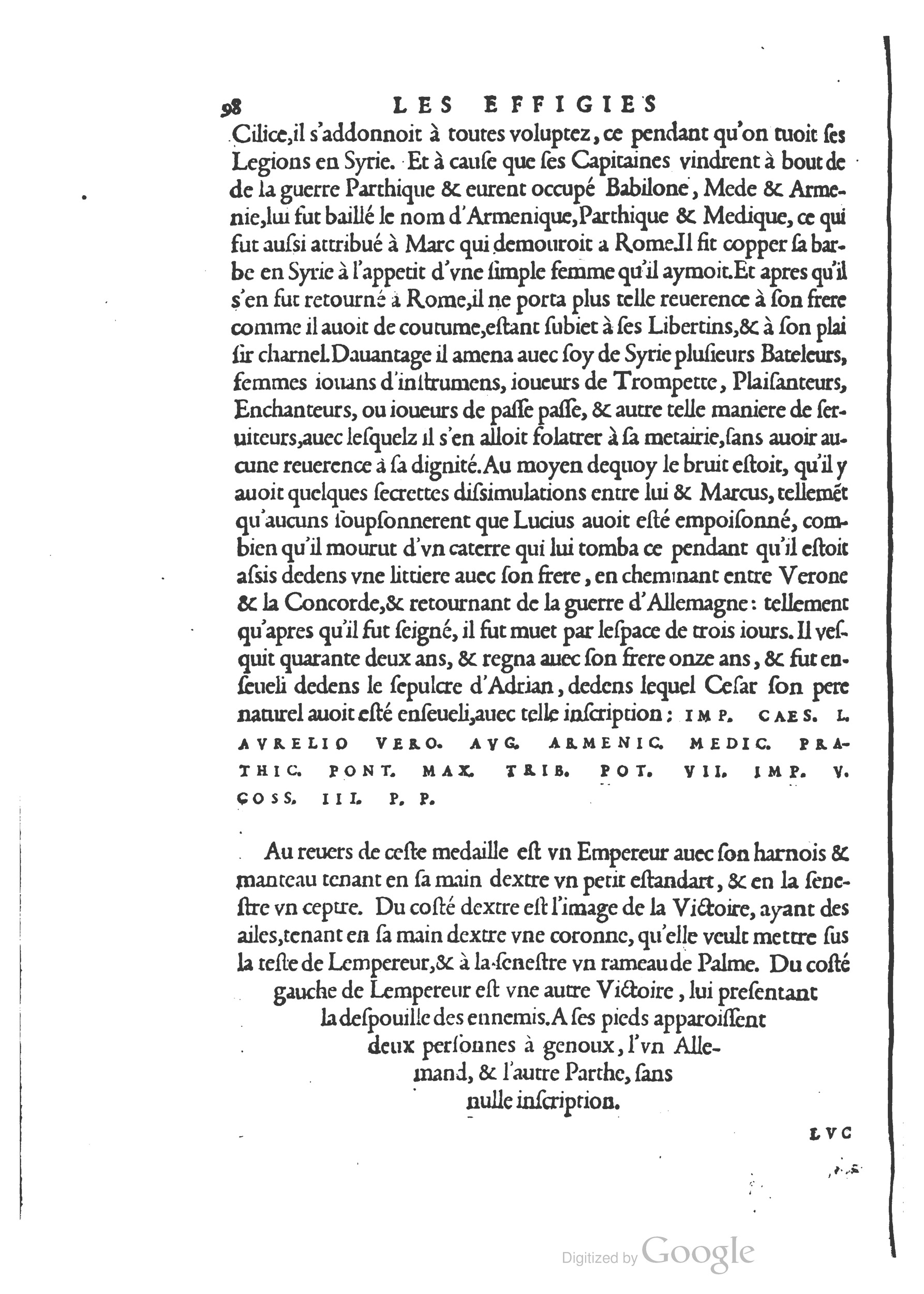 1553 - Jacopo Strada et Thomas Guérin - Épitome du Trésor des antiquités - BM Lyon