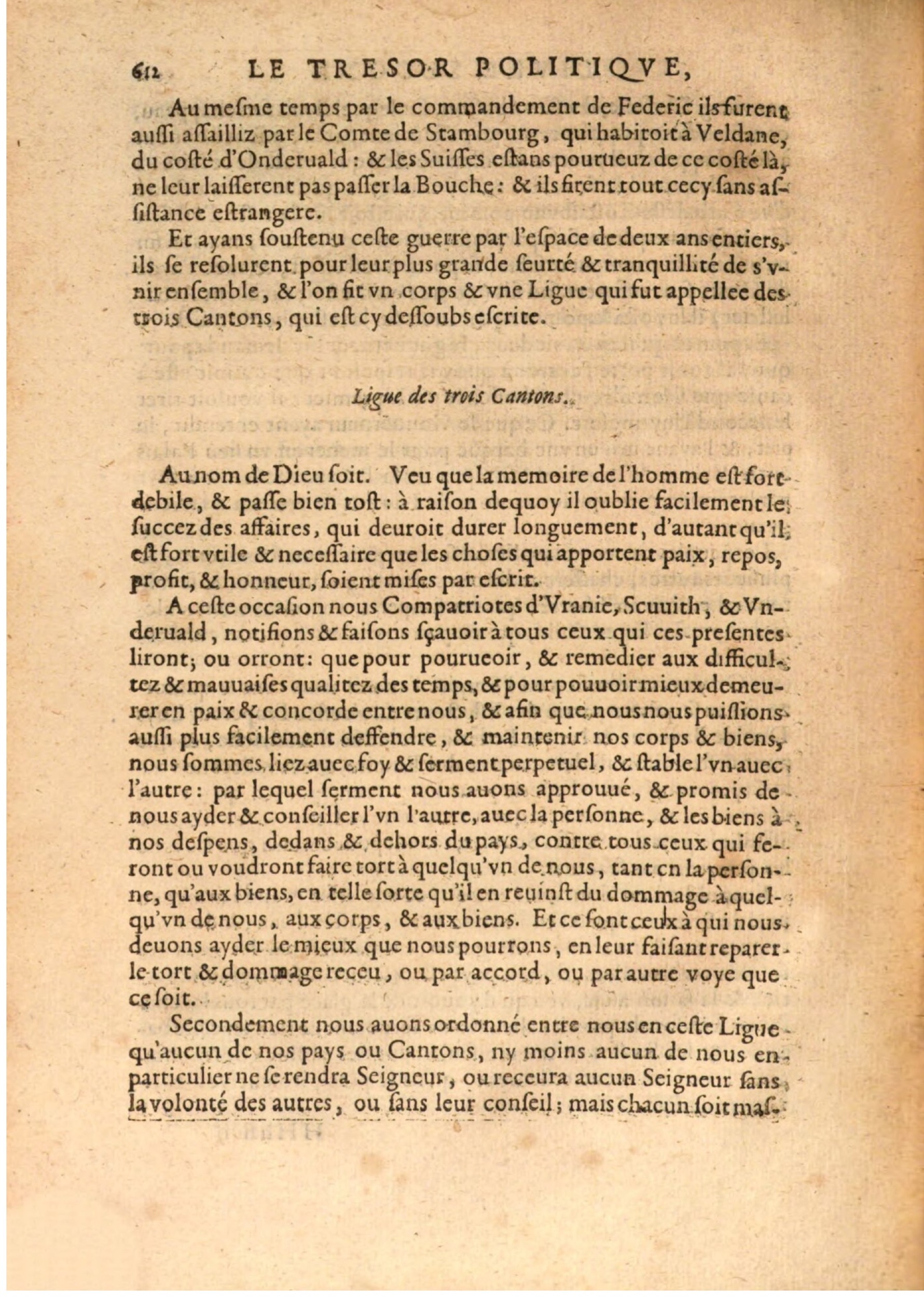 1608 - Nicolas Du Fossé - Trésor politique - BSB Munich