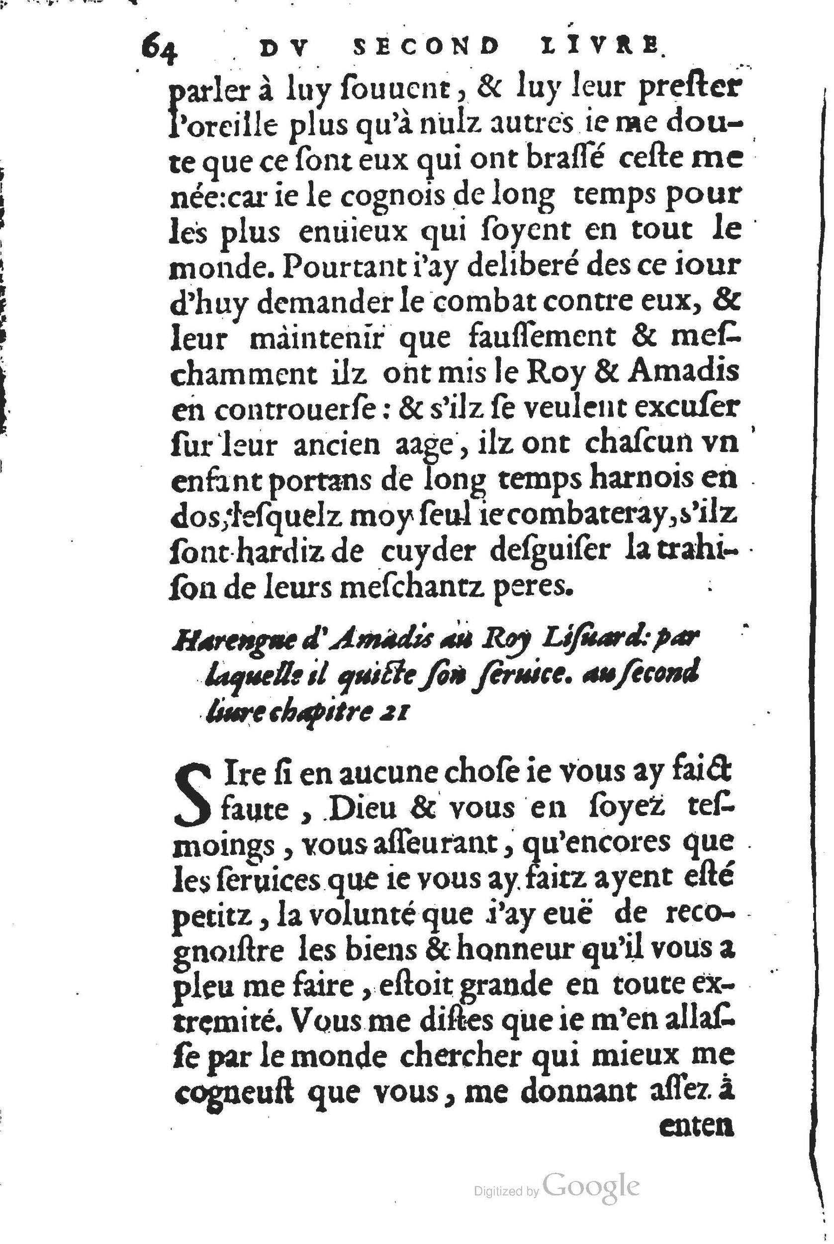 1560 - Jean d’Ogerolles et Gabriel Cotier Lyon - Trésor des Amadis - BSB Munich