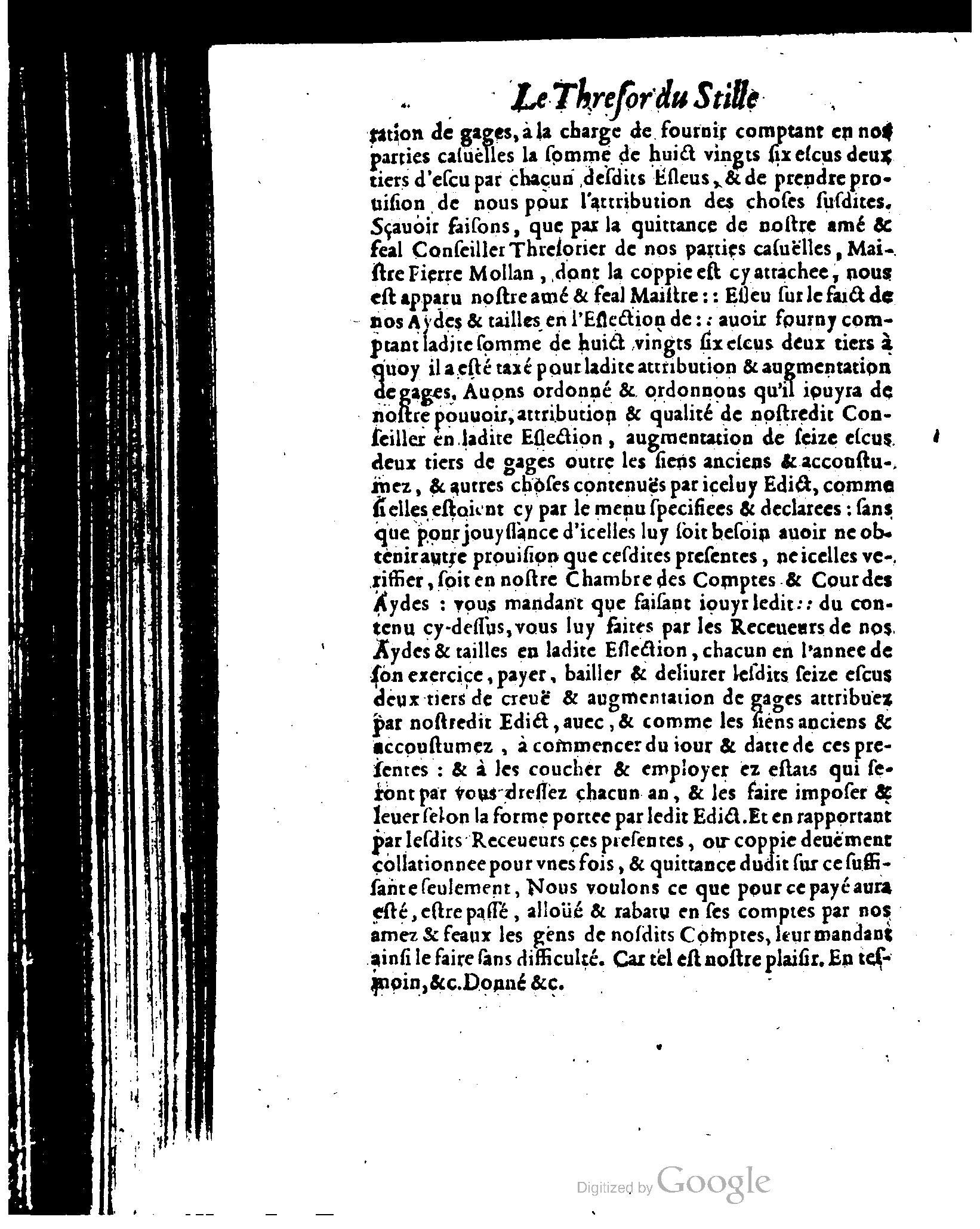 1614 - Jean Richer - Trésor du nouveau style et protocole de la chancellerie de France - BSB Munich