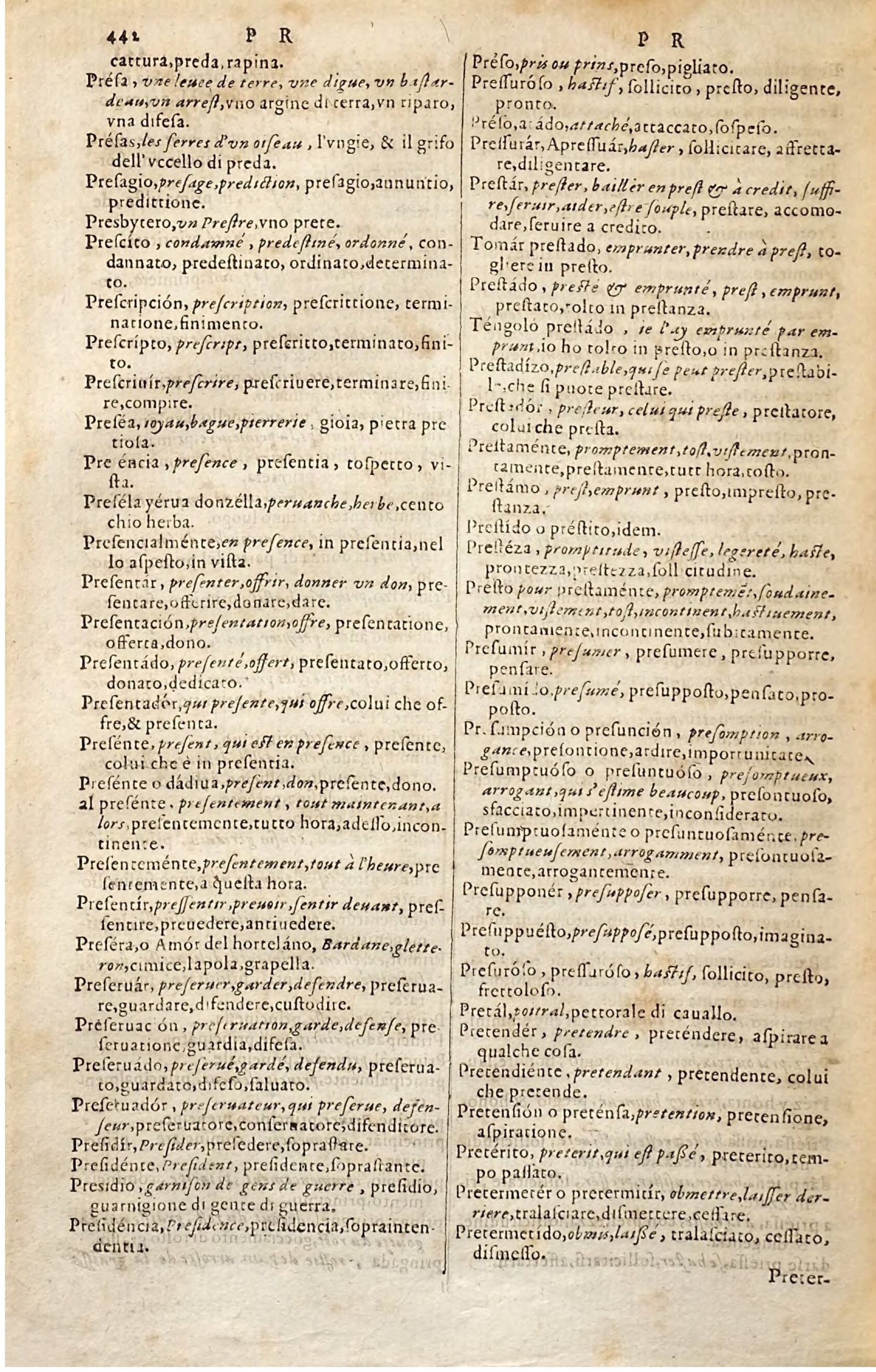 1627 - Jacques Crespin - Trésor des trois langues - Regensburg