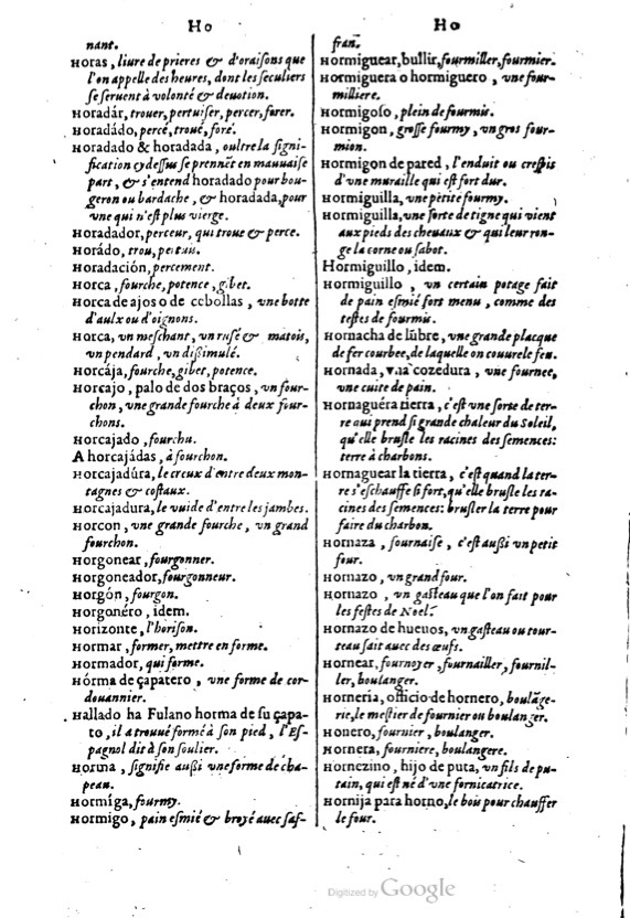 1621 - Adrian Tiffaine - Trésor des deux langues espagnole et française - BM Lyon