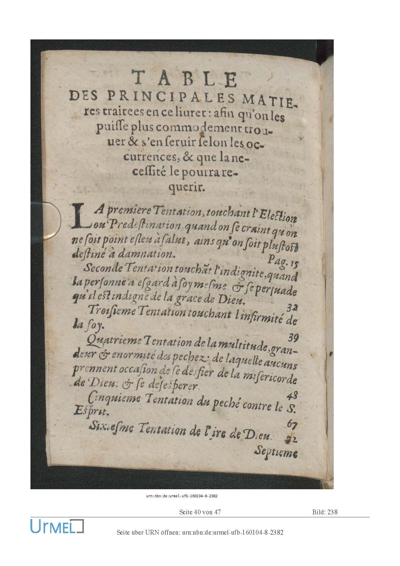 1614 - Jacques Flamand - Trésor spirituel qui contient des consolations - Universität Erfurt