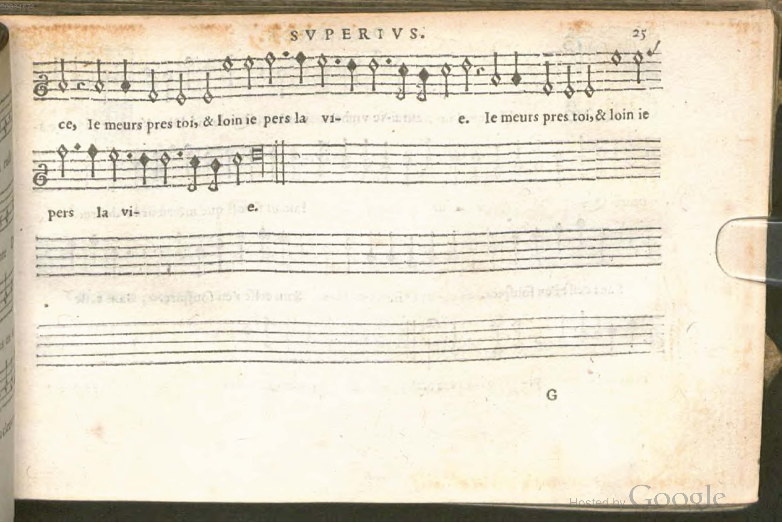 1576 - [Pierre de Saint-André] - Trésor de musique d’Orlande de Lassus Superius - BSB Munich