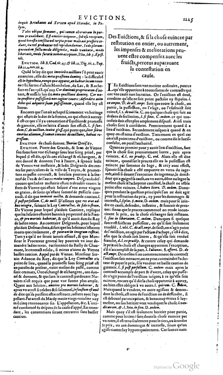 1629 - Veuve Nicolas Buon - Trésor du droit français (21754 T. 1) - BM Lyon