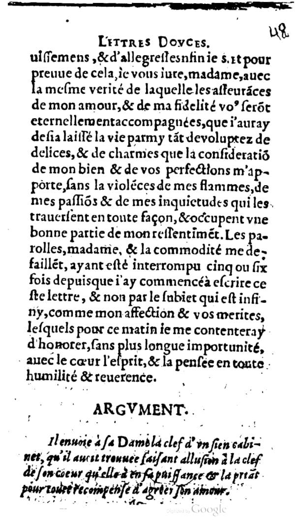 1624 - Nicolas Oudot - Trésor des lettres douces et amoureuses - BNC Florence