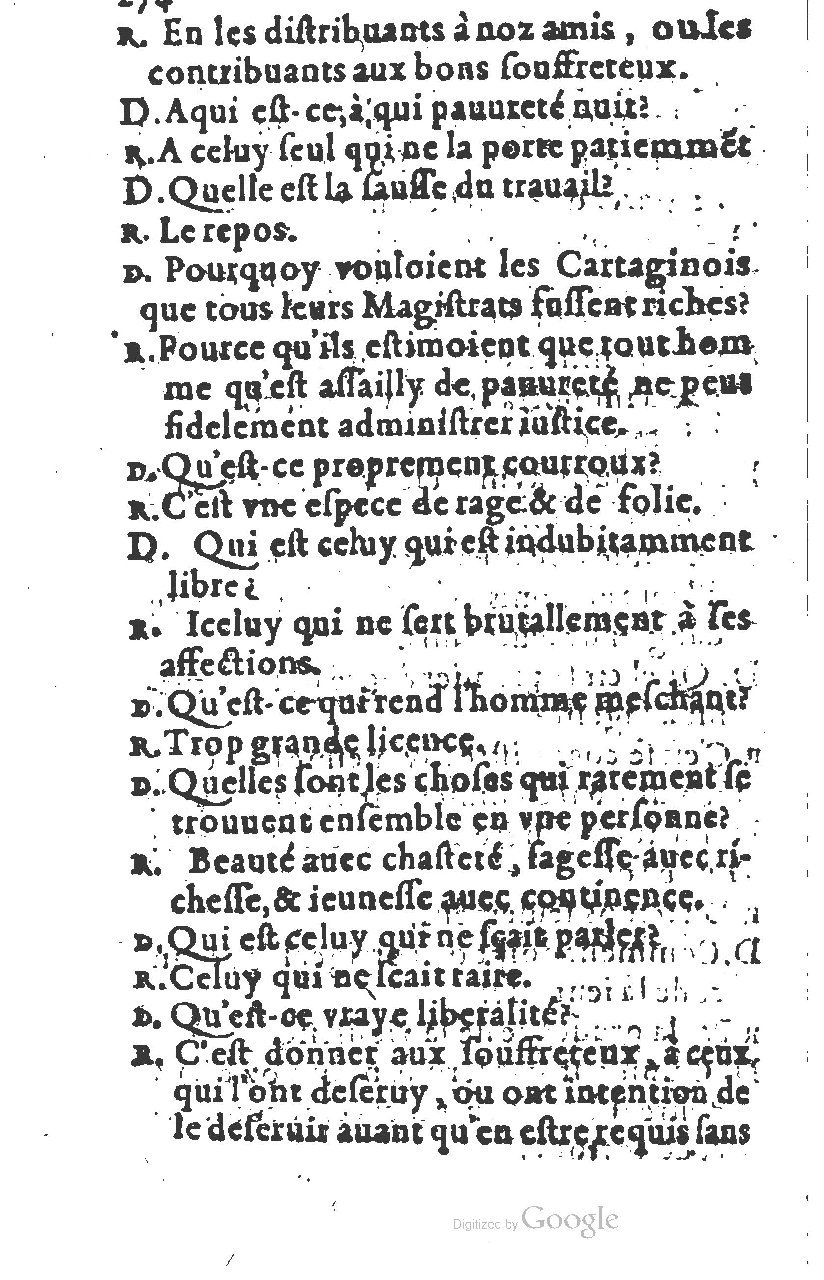 1581 - Nicolas Bonfons - Trésor des sentences dorées - Princeton 1581 - Nicolas Bonfons - Trésor des sentences dorées - Princeton