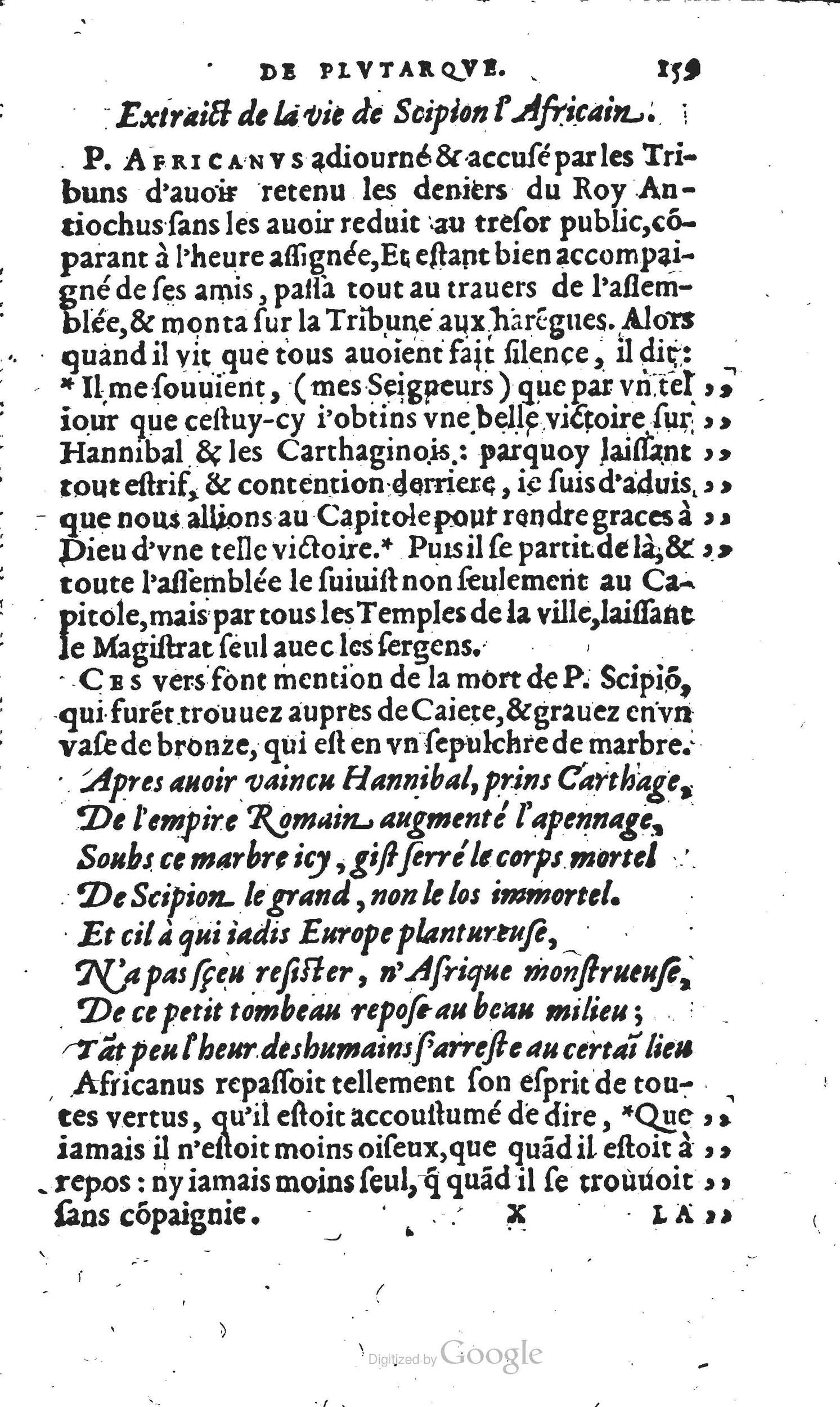 1567 - Willem Silvius - Trésor des vies de Plutarque - Anvers Musée Plantin-Moretus