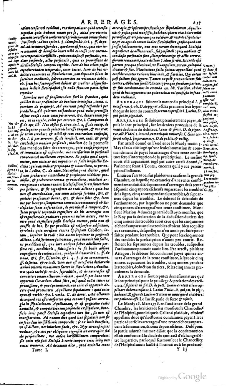 1629 - Veuve Nicolas Buon - Trésor du droit français (29620 T. 1) - BM Lyon